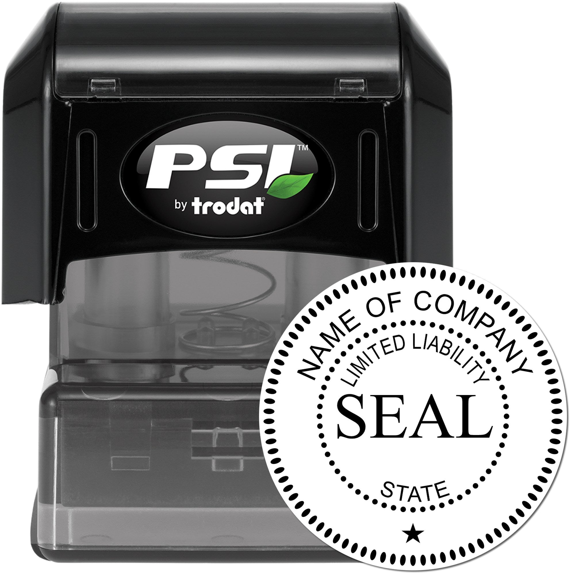 PSI Pre-Inked Limited Liablity Seal Stamp with Star - Engineer Seal Stamps
