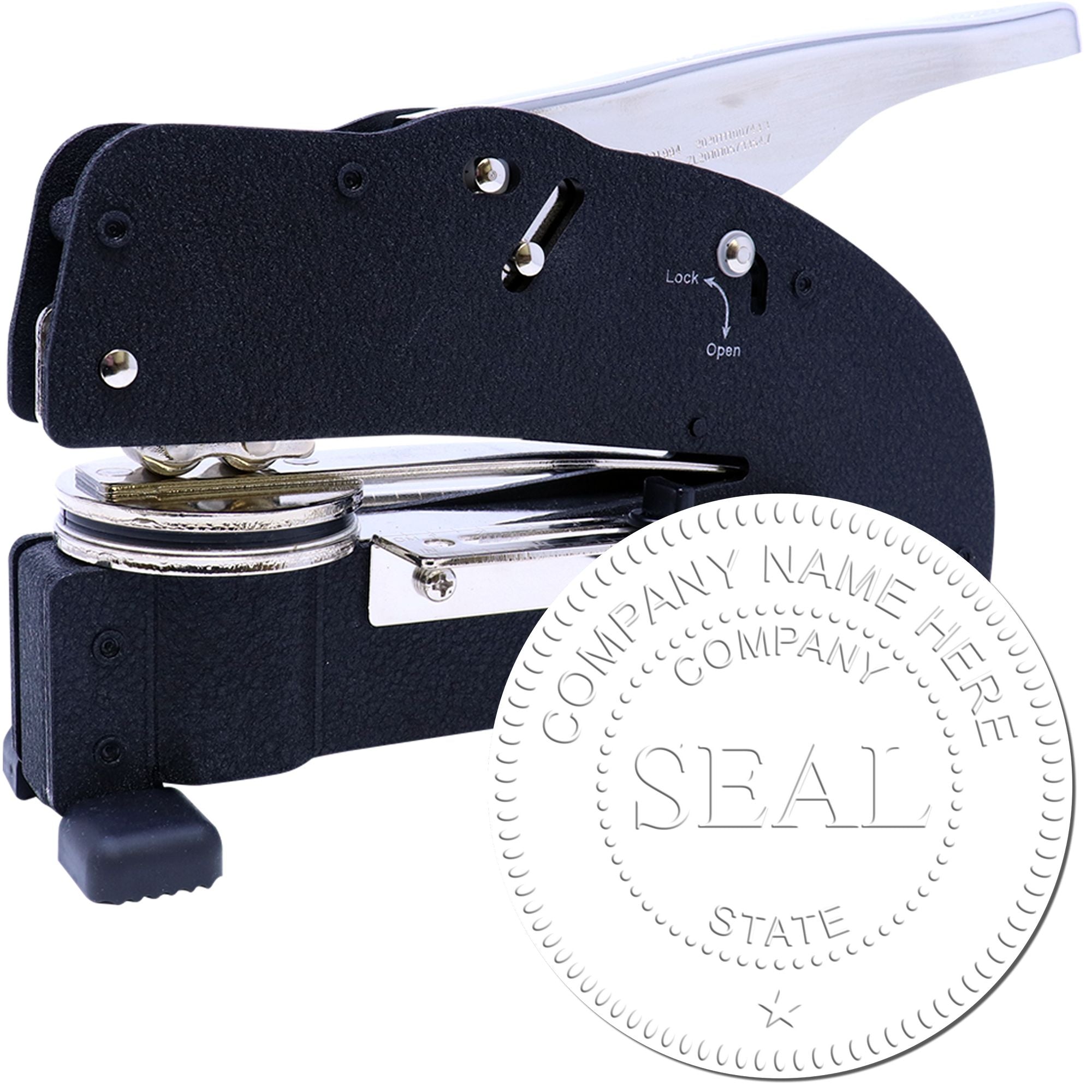 Extended Long Reach Company Seal - Engineer Seal Stamps