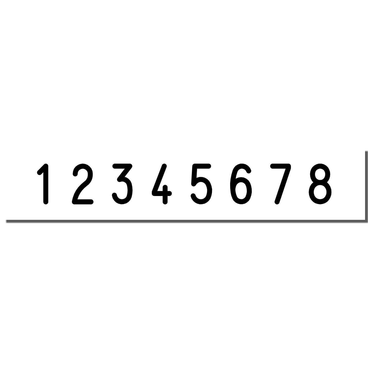 8 Wheel Shiny Heavy Duty Number Stamp 3/16 Characters - Engineer Seal Stamps
