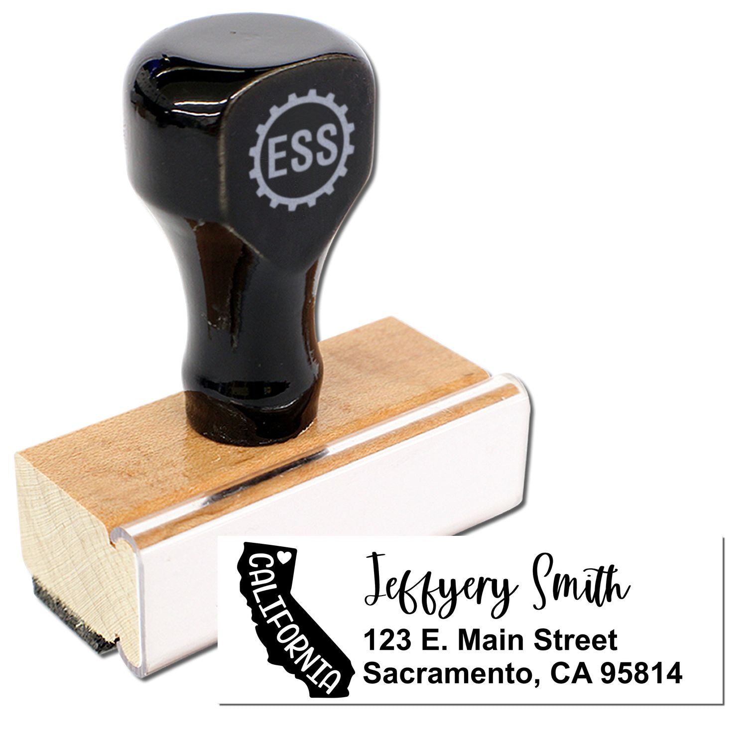 California State Love Personalized Address Stamp - Engineer Seal Stamps