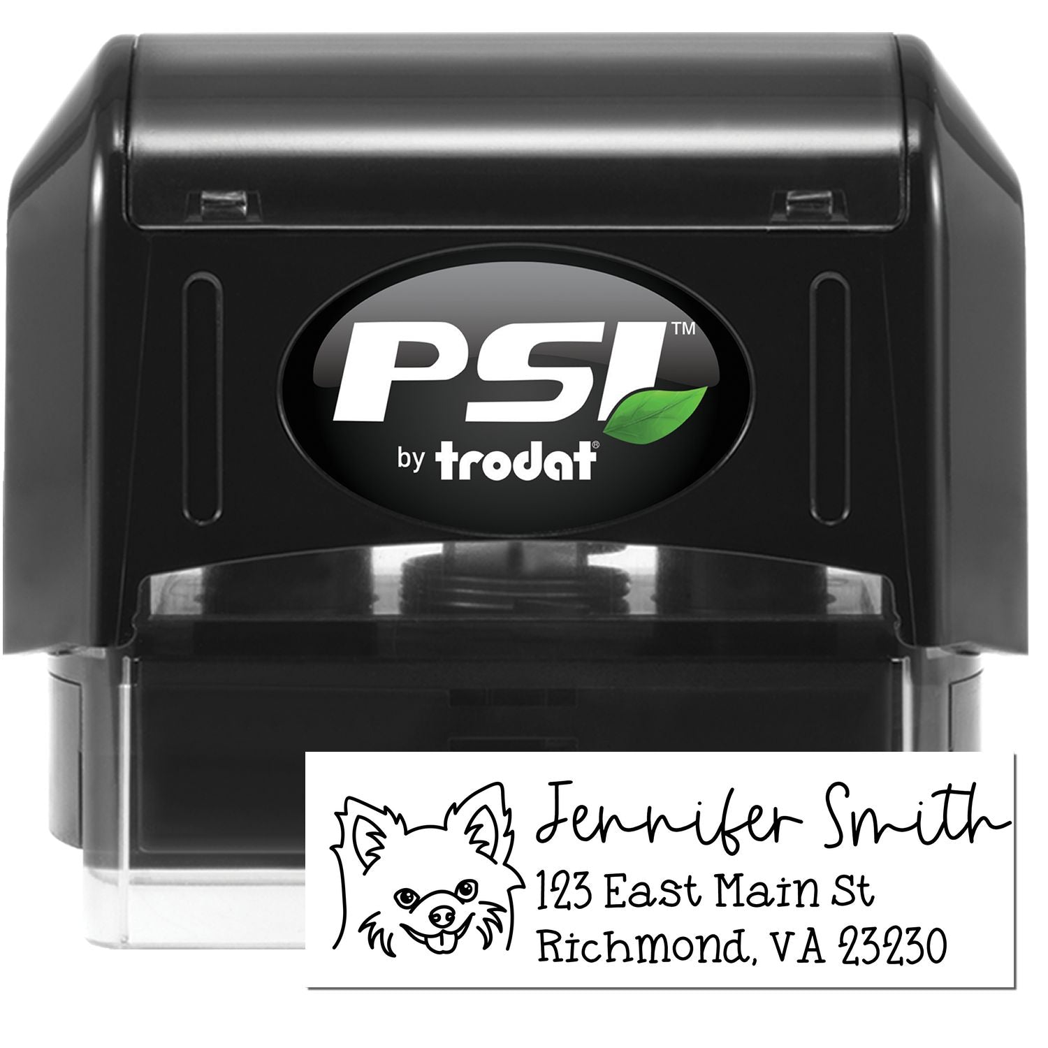 Chihuahua Dog Address Stamp Pre-Inked - Engineer Seal Stamps