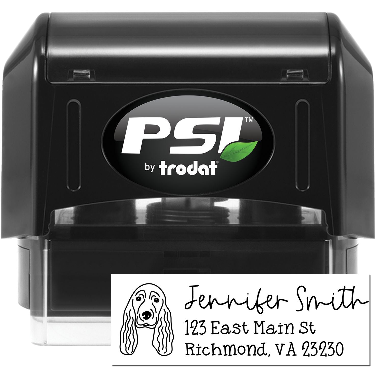 Cocker Spaniel Dog Address Stamp Pre-Inked - Engineer Seal Stamps