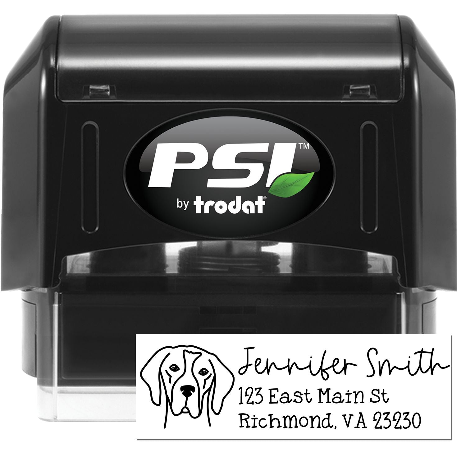 English Pointer Dog Address Stamp Pre-Inked - Engineer Seal Stamps
