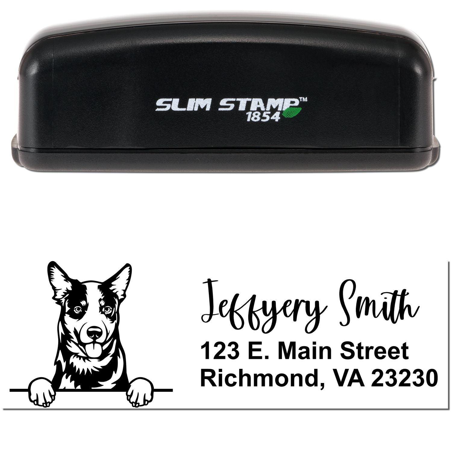 Slim Australian Cattle Pre-Inked Customized Stamp - Engineer Seal Stamps