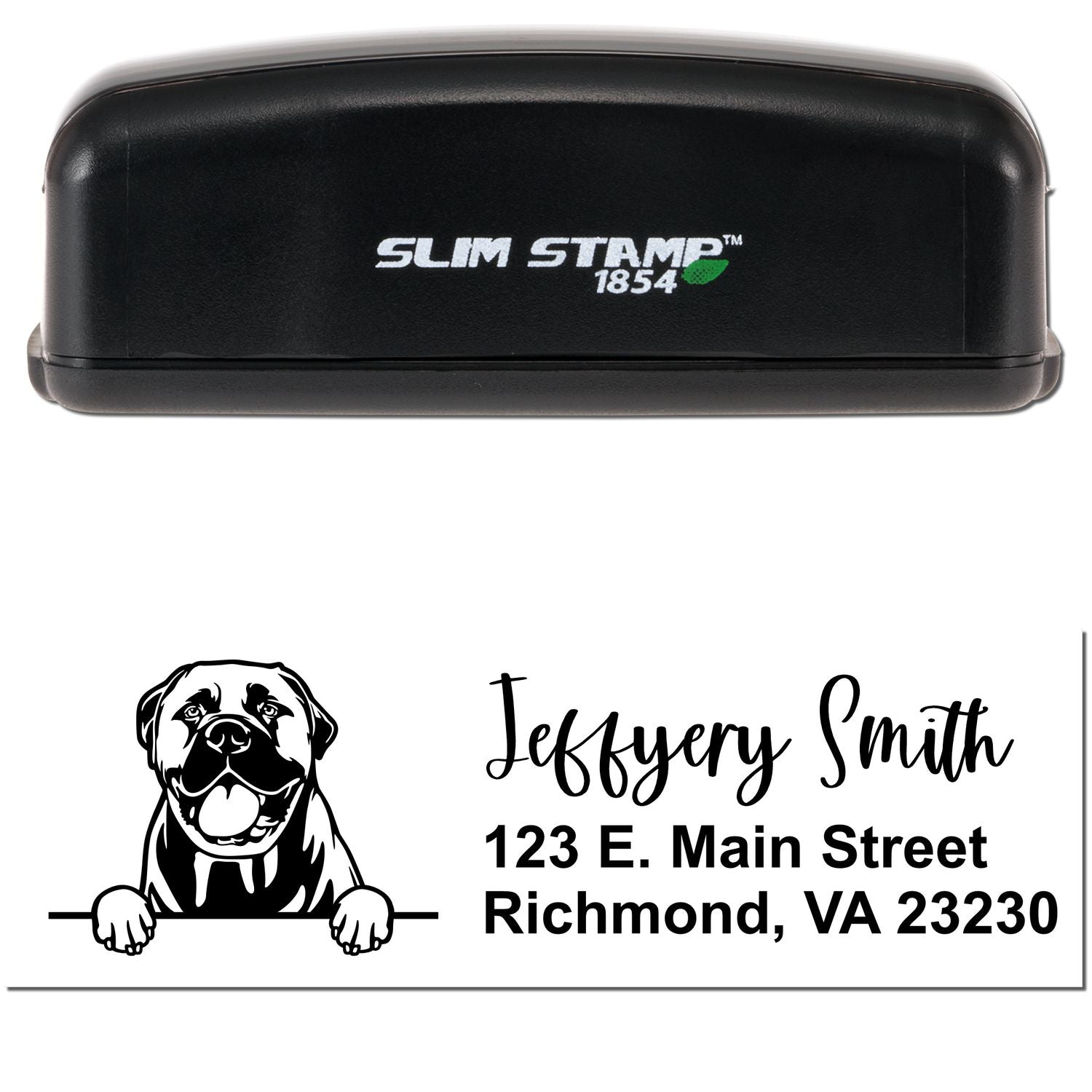 Slim Bullmastiffs Pre-Inked Customized Stamp - Engineer Seal Stamps