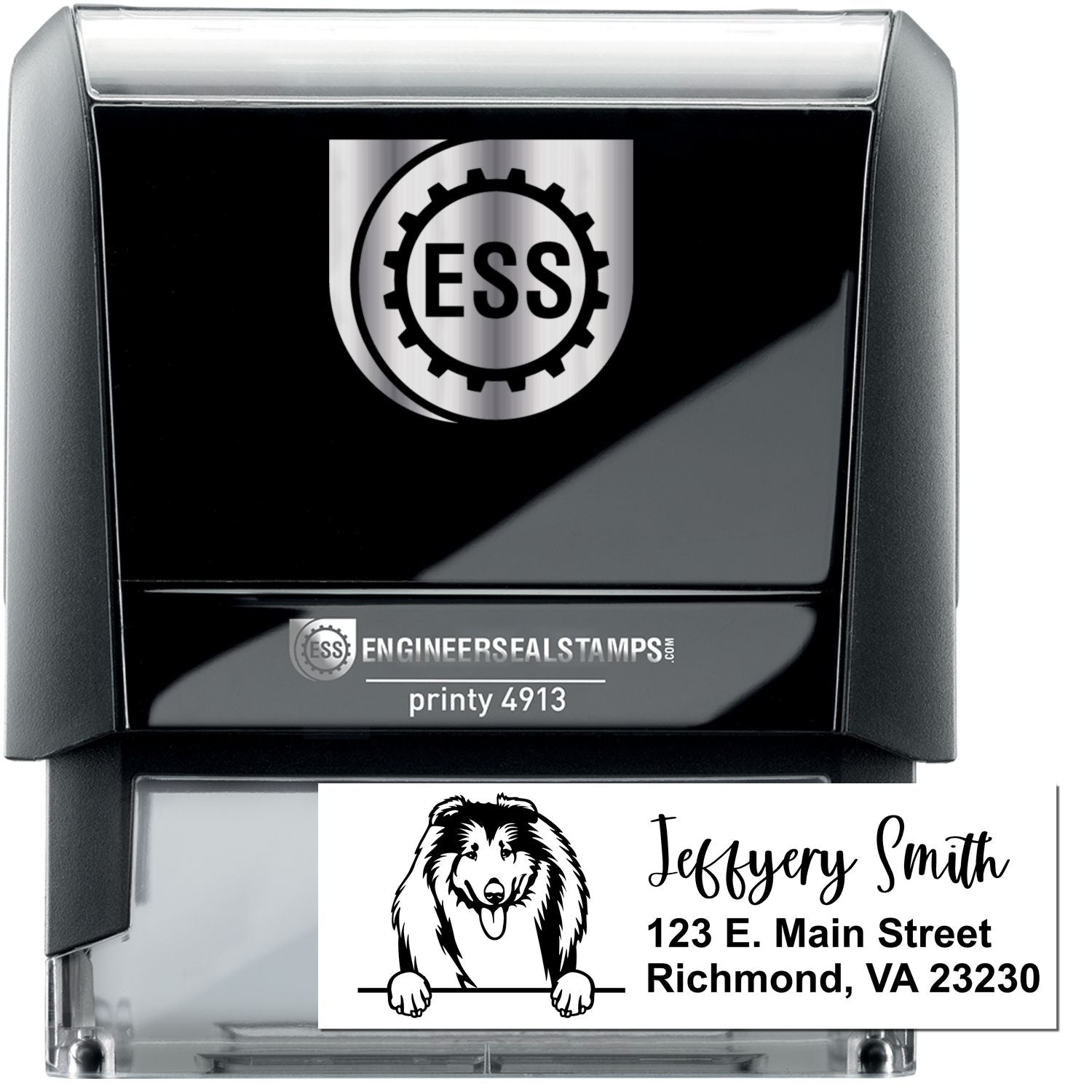 Collies Name and Address Stamp Self-Inking - Engineer Seal Stamps