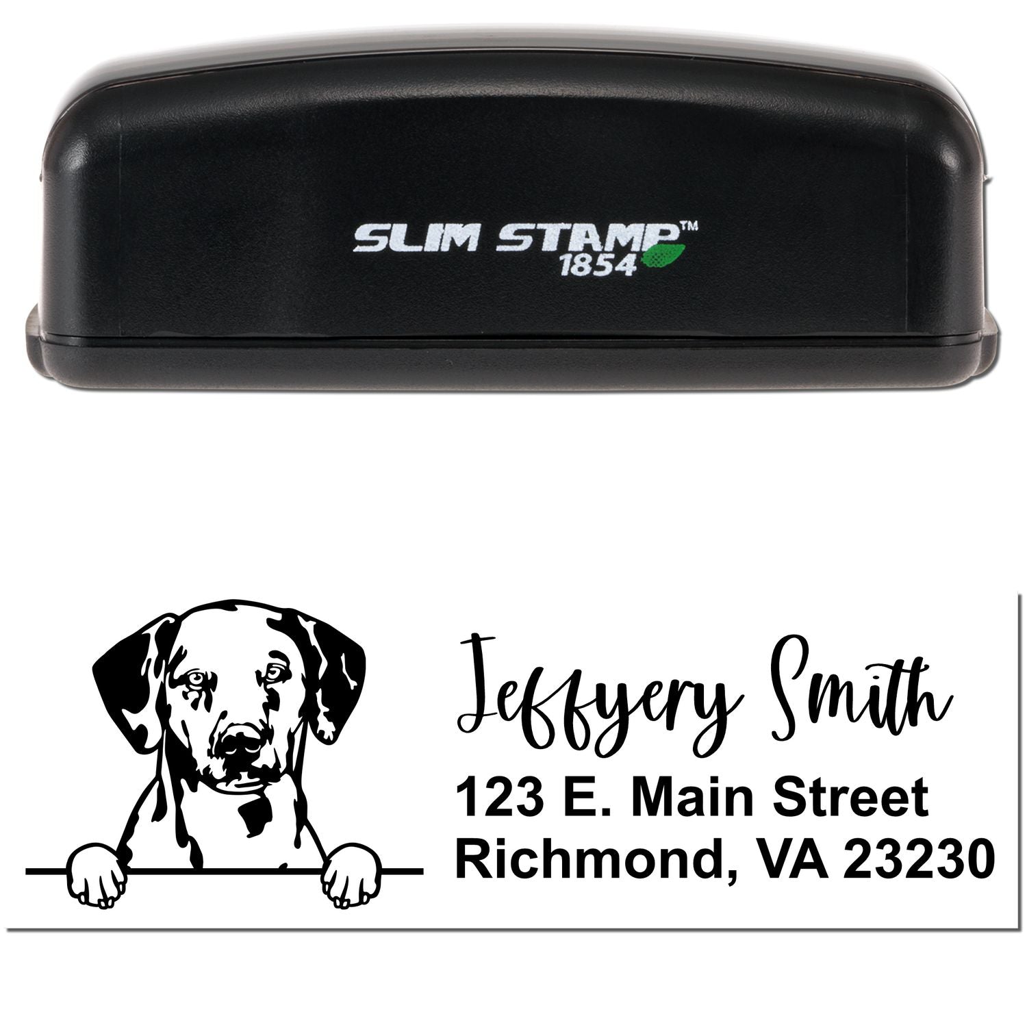 Slim Dalmatian Pre-Inked Customized Stamp - Engineer Seal Stamps