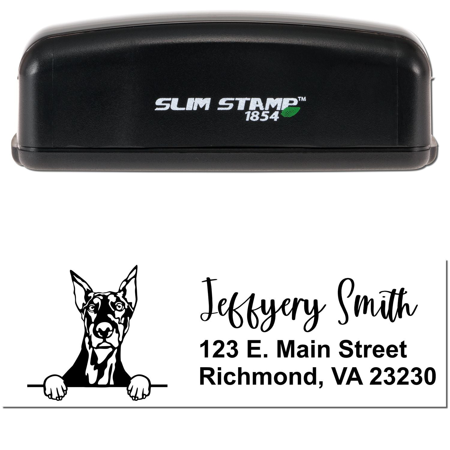 Slim Doberman Pre-Inked Customized Stamp - Engineer Seal Stamps
