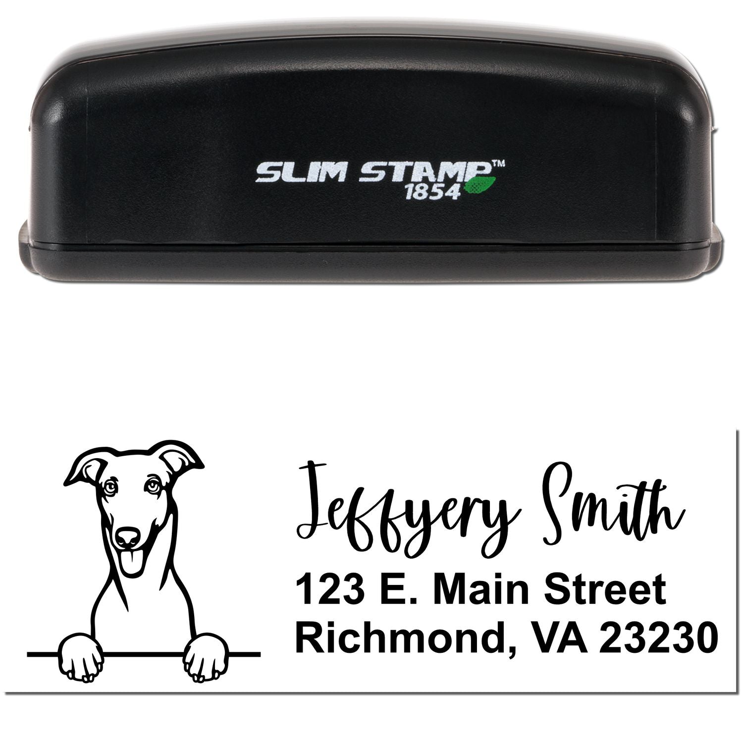 Slim Greyhound Pre-Inked Customized Stamp - Engineer Seal Stamps