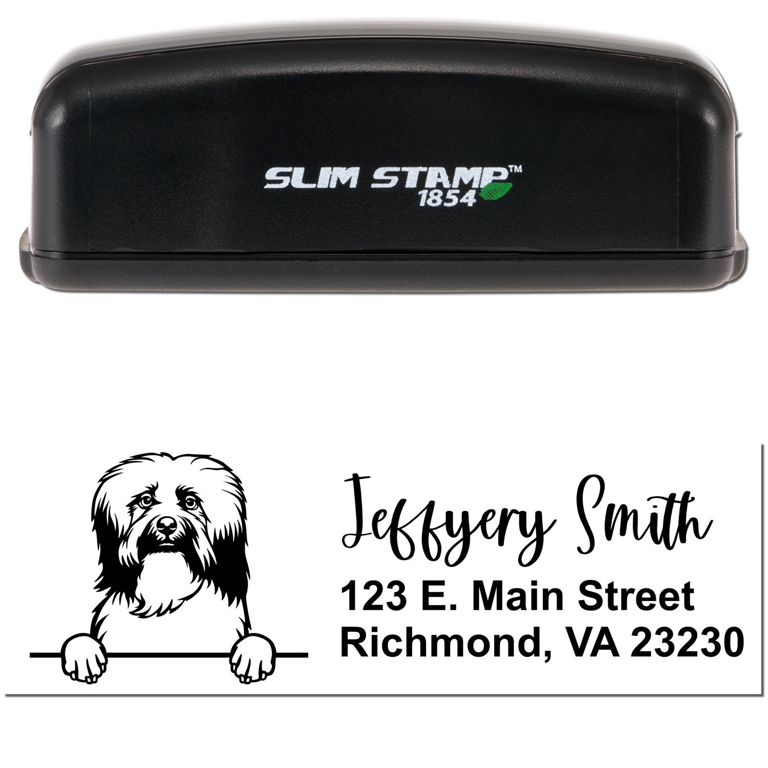 Slim Havanese Pre-Inked Customized Stamp - Engineer Seal Stamps