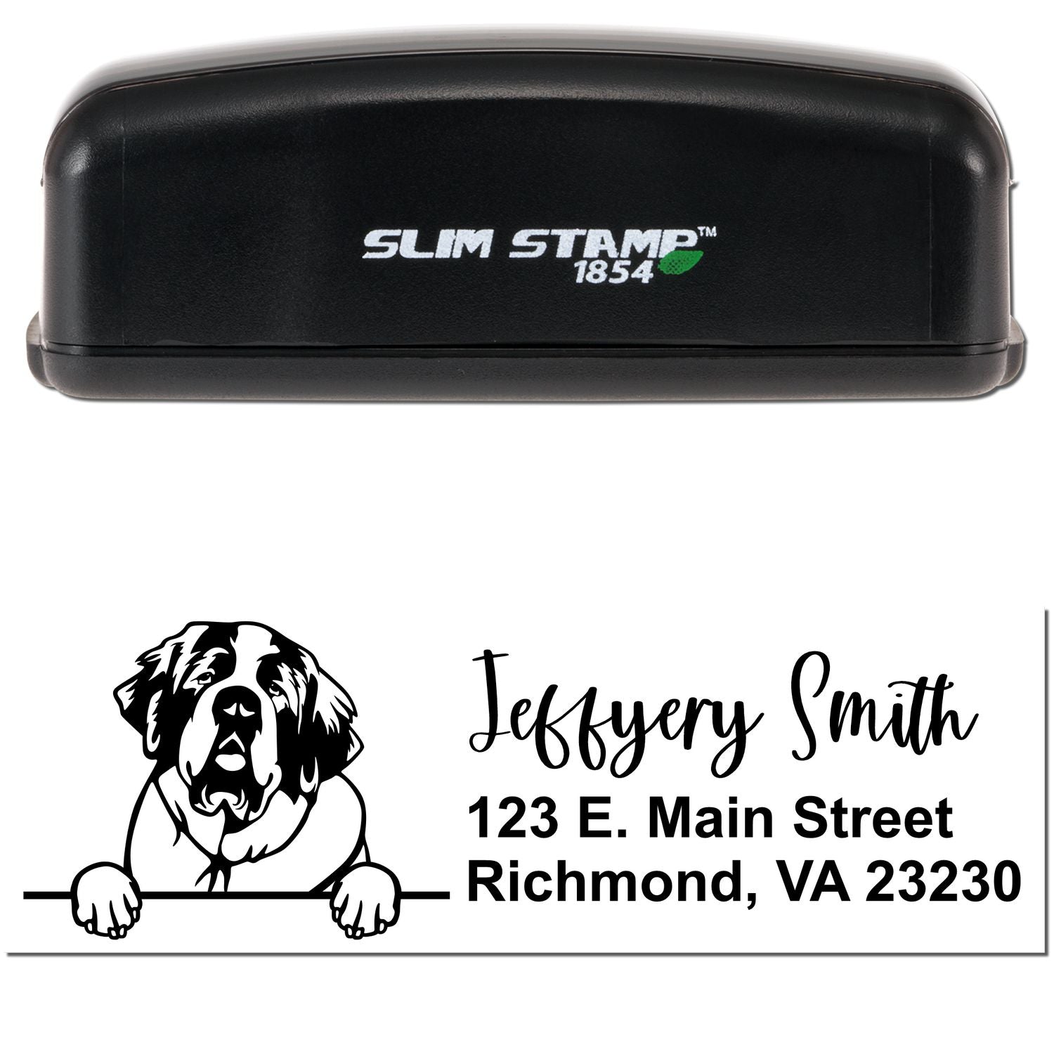Slim Saint Bernard Pre-Inked Customized Stamp - Engineer Seal Stamps