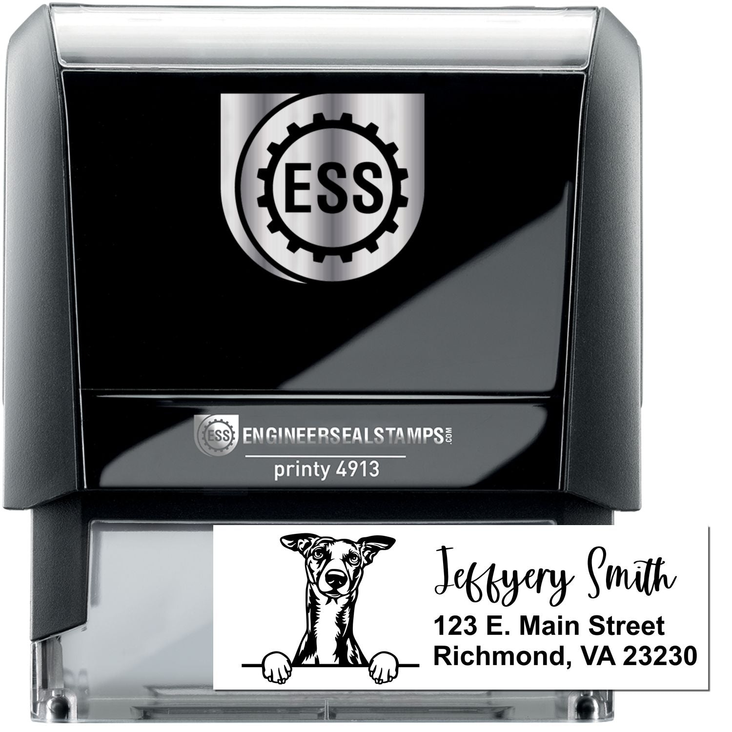 Whippet Name and Address Stamp Self-Inking - Engineer Seal Stamps