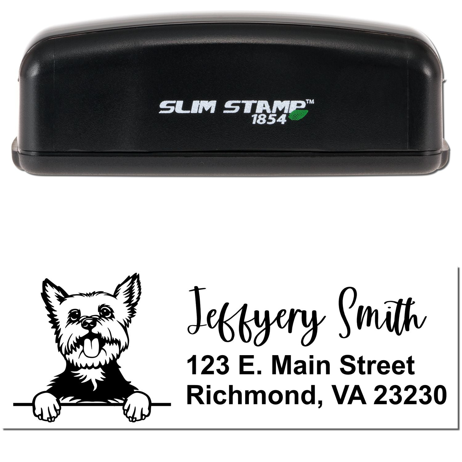 Slim Yorkie Pre-Inked Customized Stamp - Engineer Seal Stamps