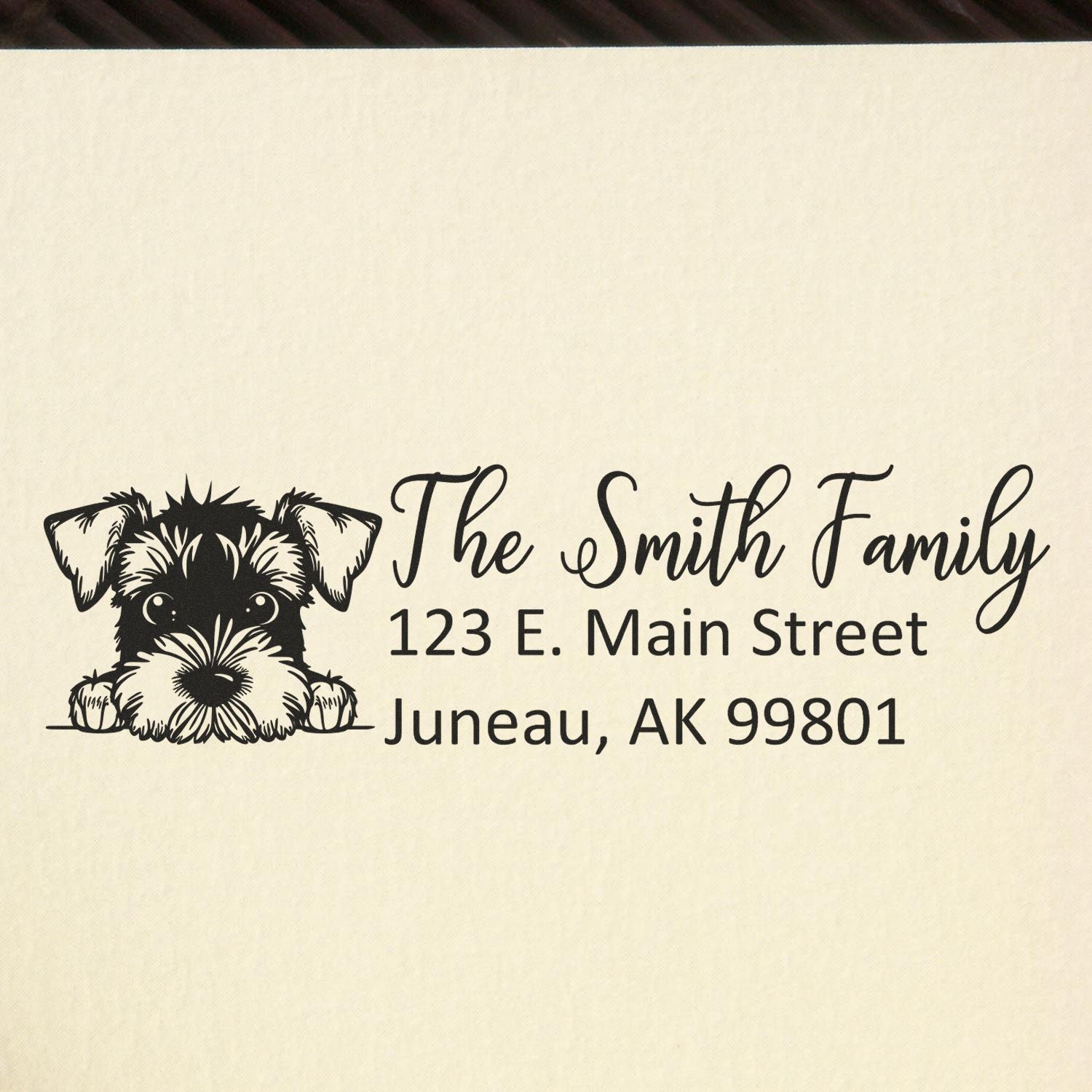 Airedale Terrier Customized Address Stamp - Engineer Seal Stamps