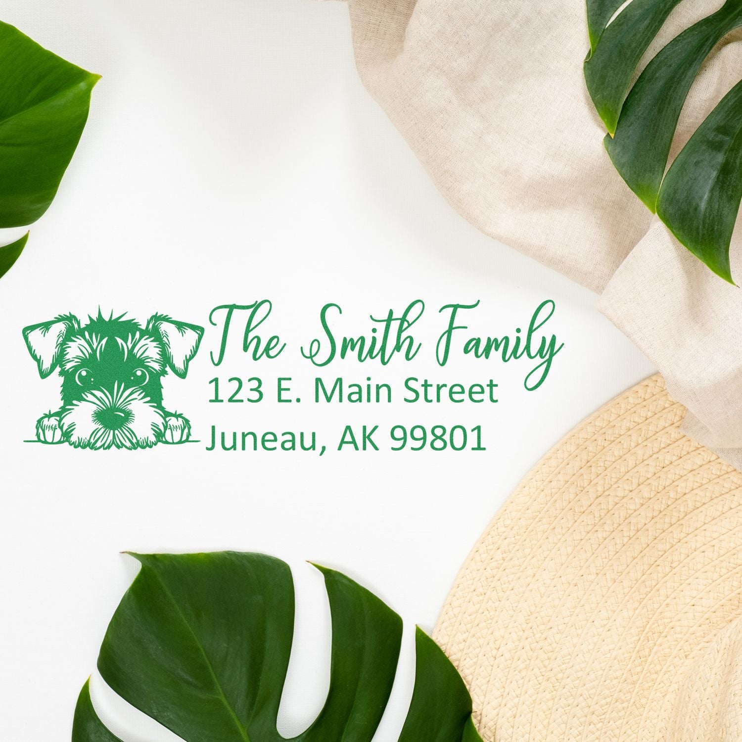 Customized Airedale Terrier Self-Inking Home Address Stamp - Engineer Seal Stamps