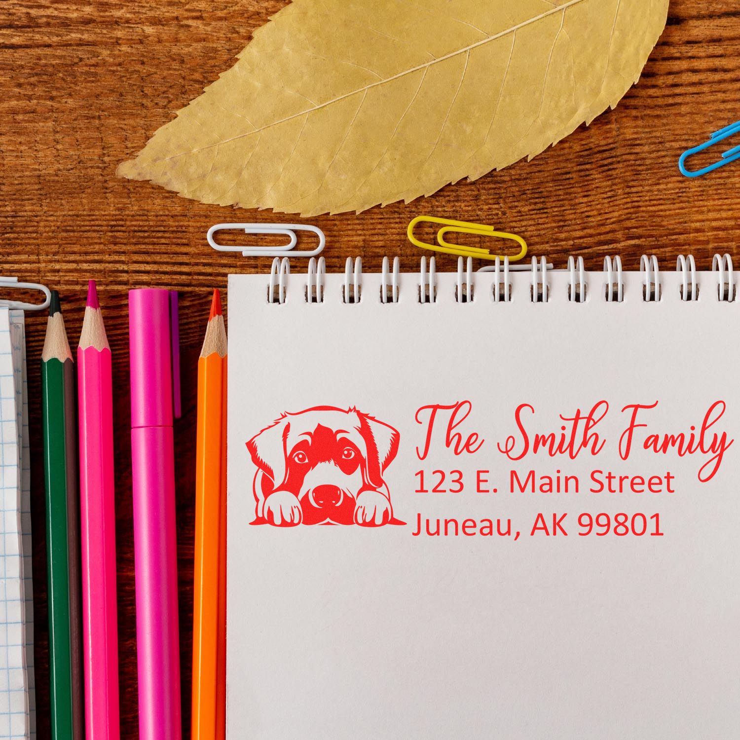 Anatolian Shepherd Customized Address Stamp - Engineer Seal Stamps