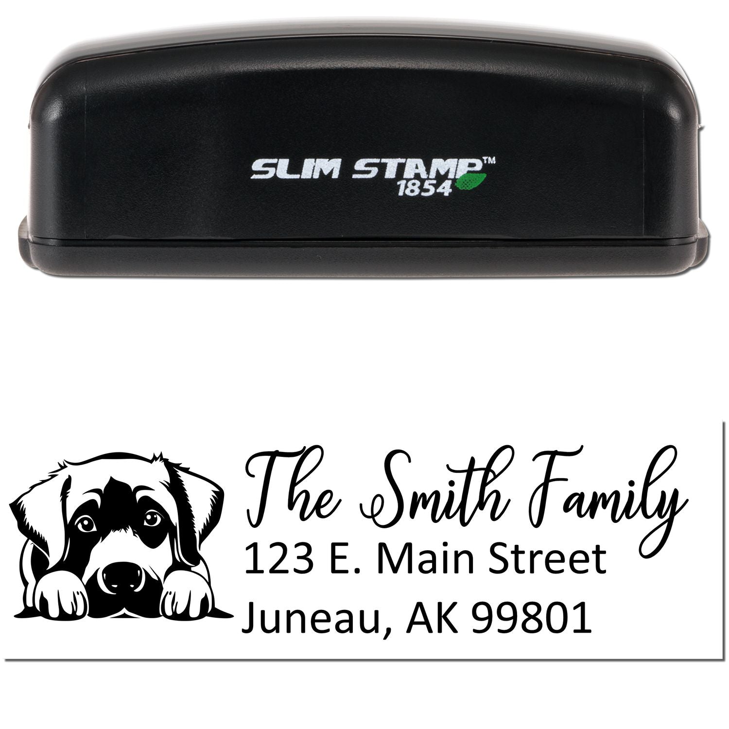Slim Anatolian Shepherd Dog Mail Address Stamp - Engineer Seal Stamps