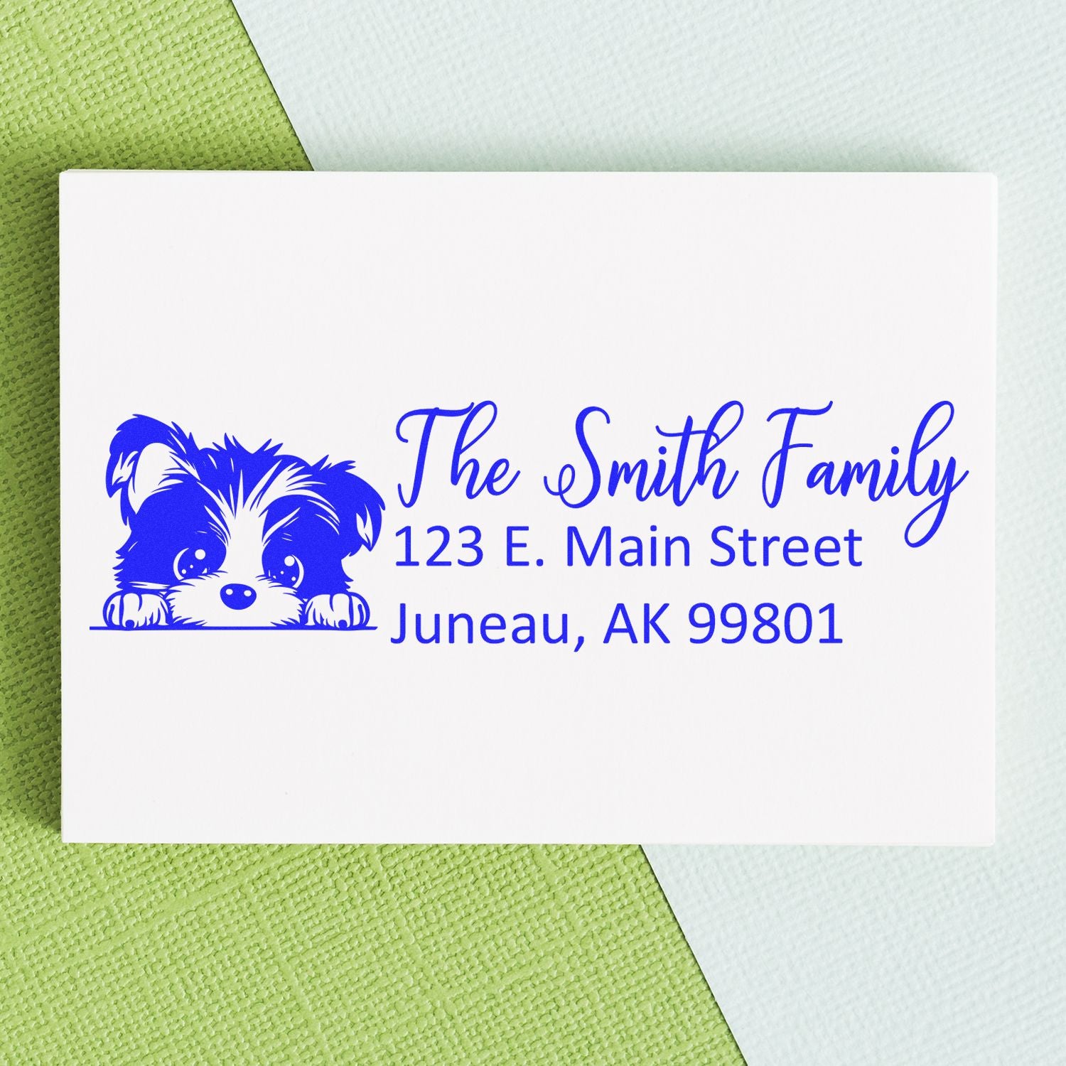 Customized Biewer Terrier Self-Inking Home Address Stamp - Engineer Seal Stamps