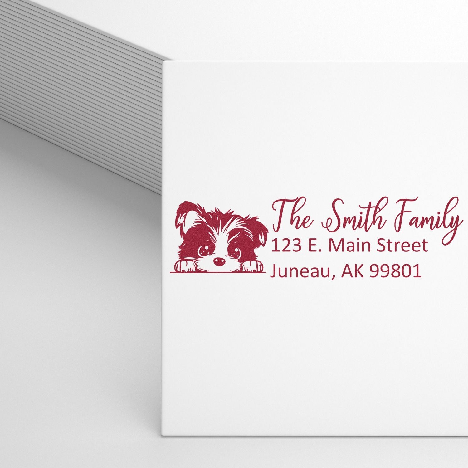 Biewer Terrier Customized Address Stamp - Engineer Seal Stamps