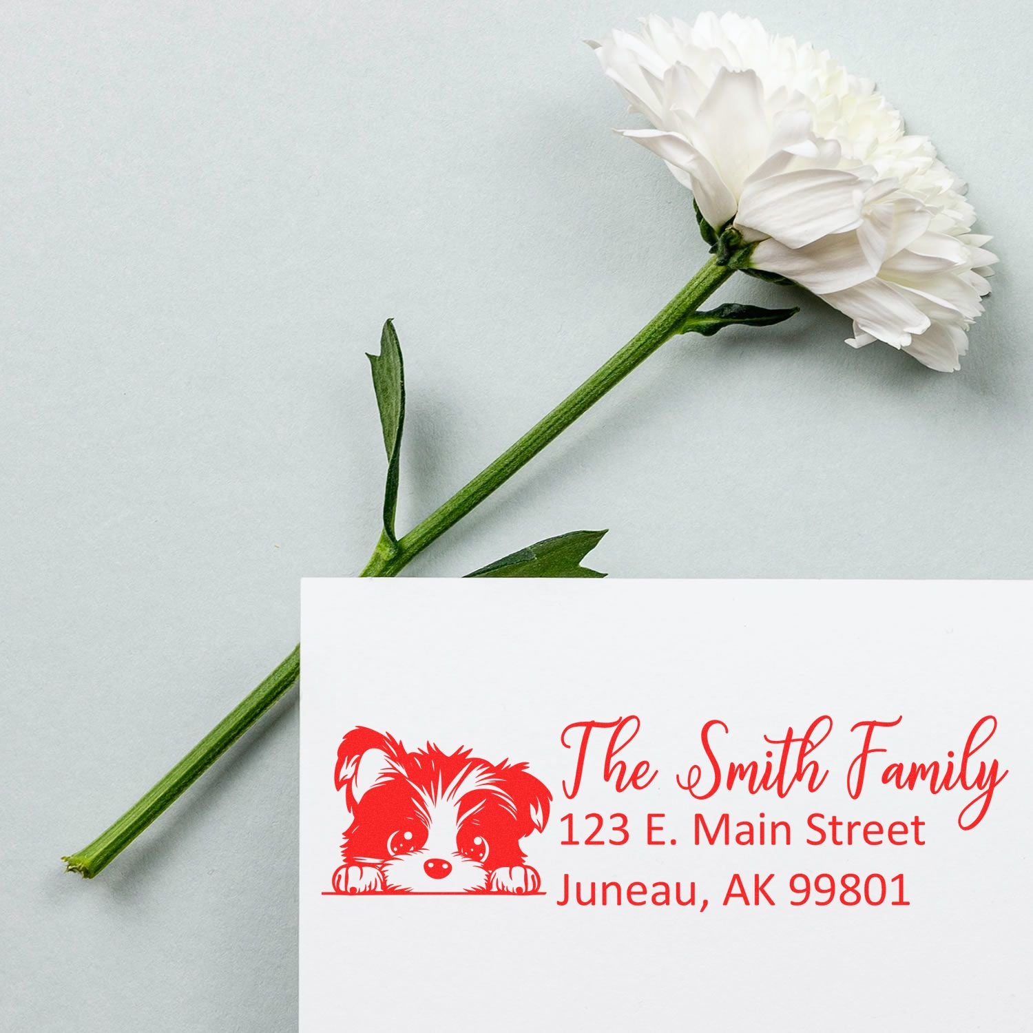 Biewer Terrier Customized Address Stamp - Engineer Seal Stamps