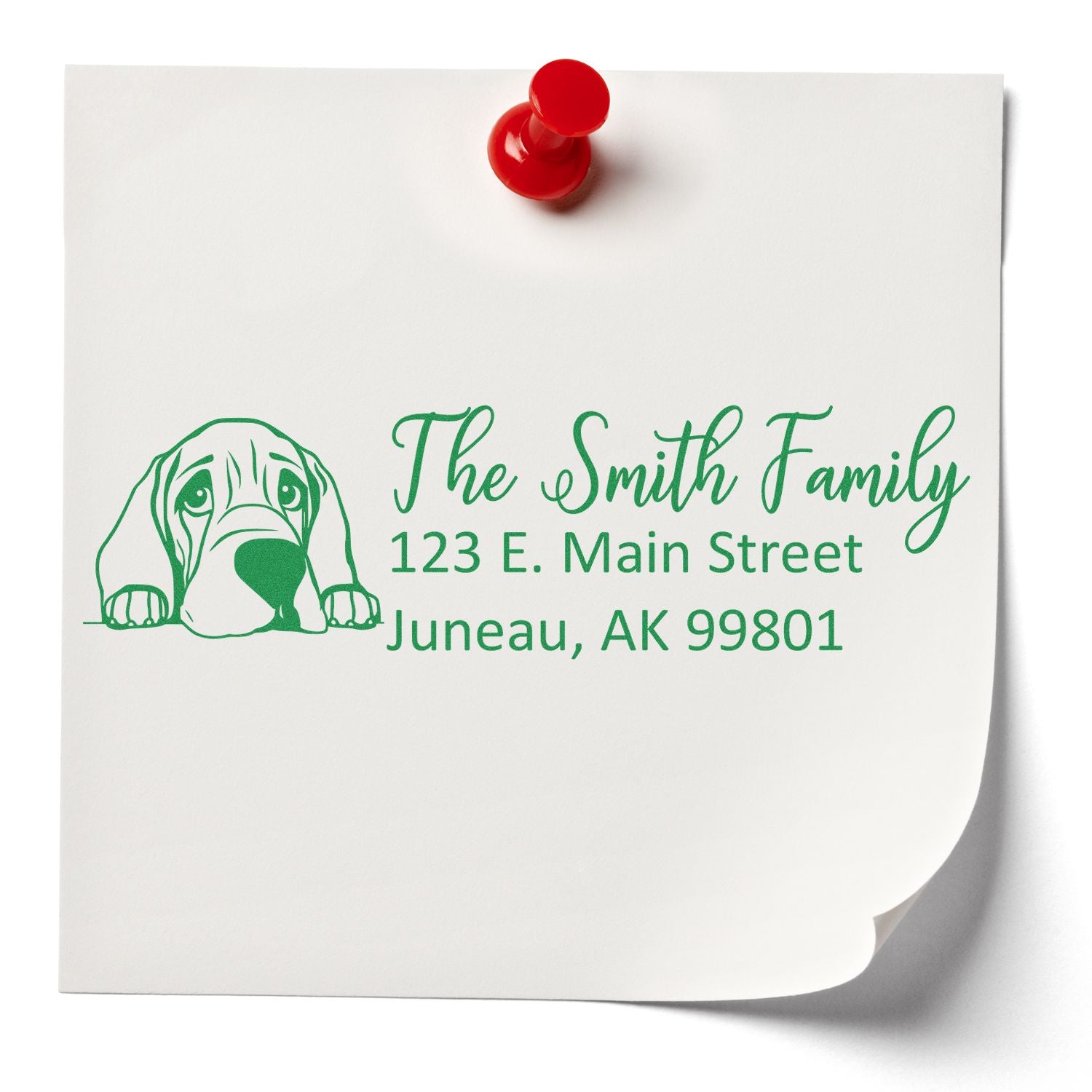Bloodhound Pre-Inked Home Address Stamp - Engineer Seal Stamps