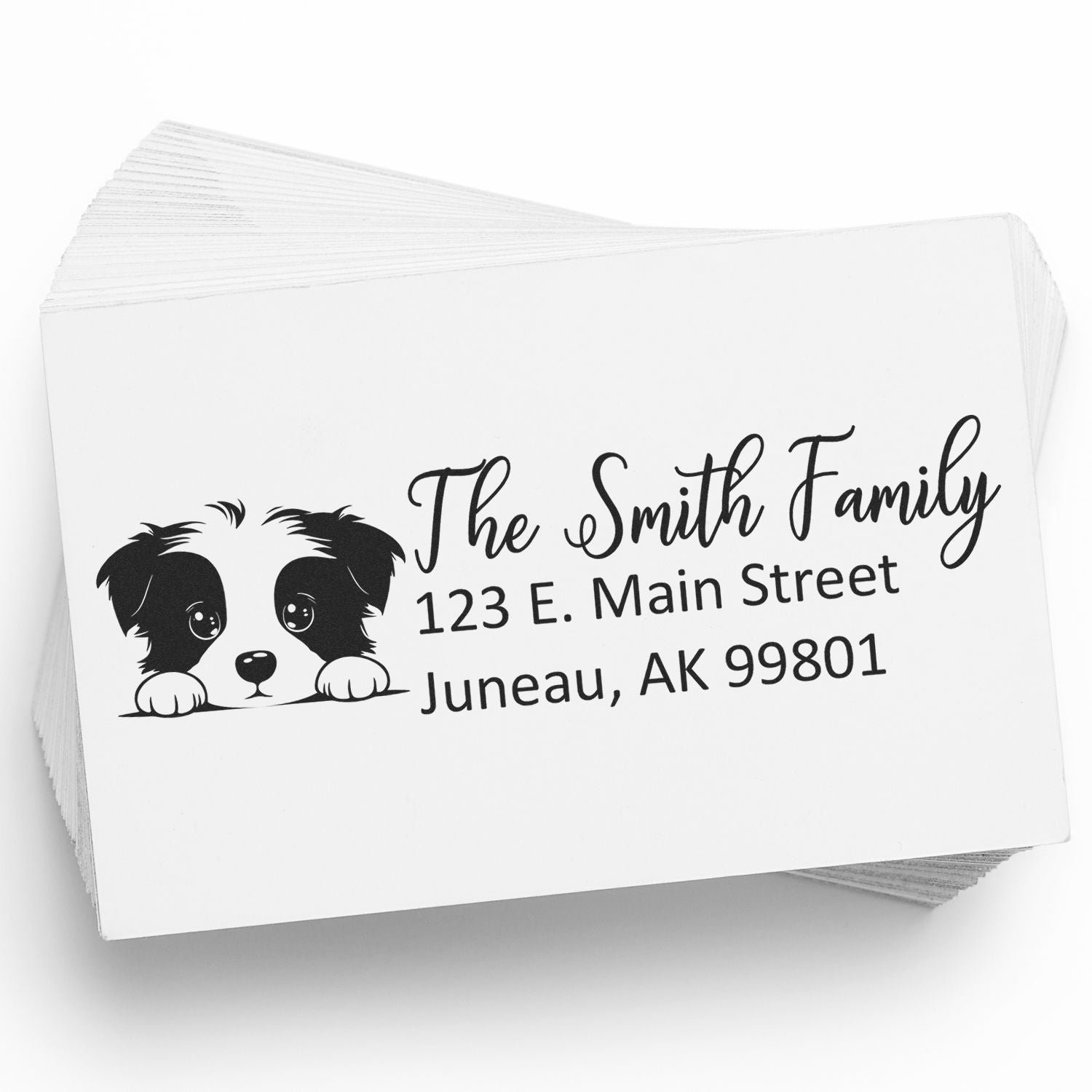 Border Terrier Customized Address Stamp - Engineer Seal Stamps