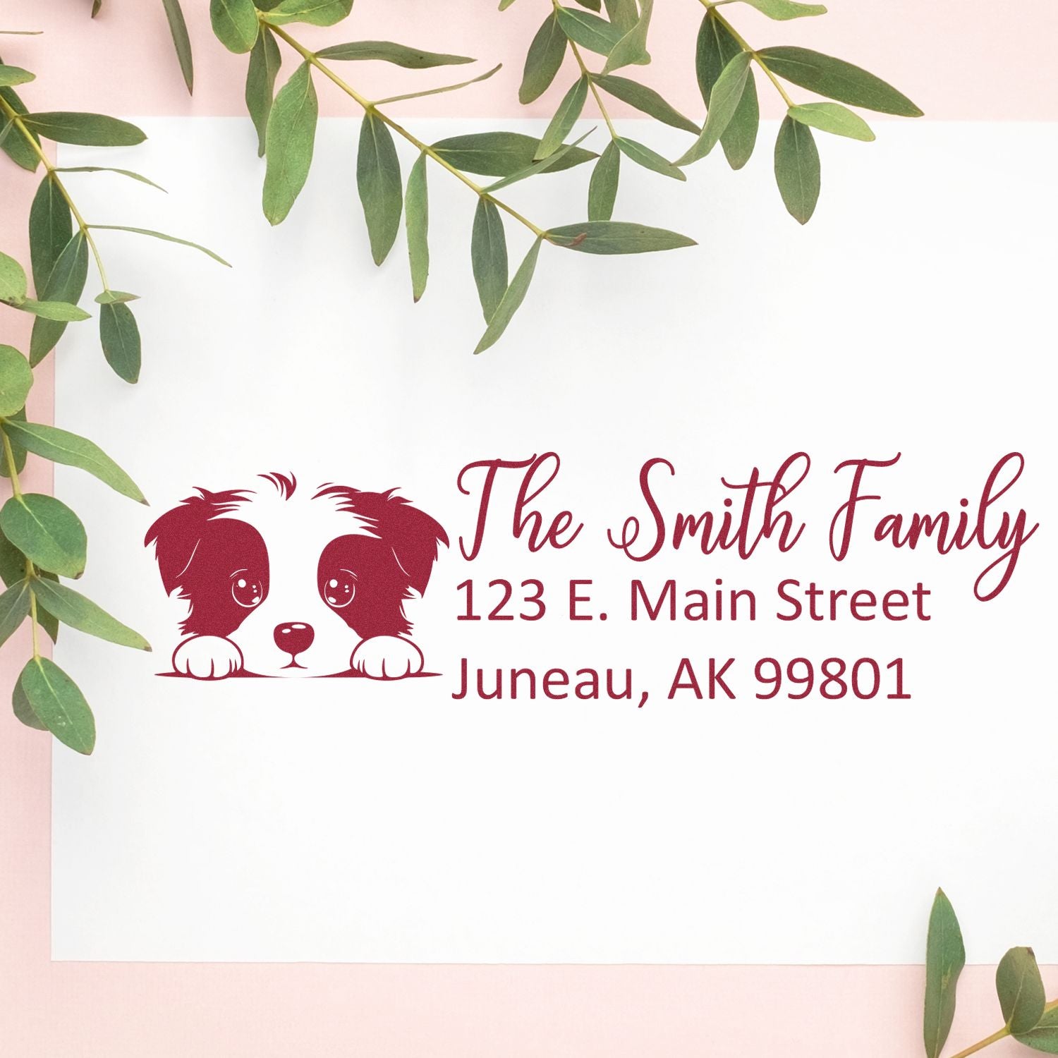 Border Terrier Customized Address Stamp - Engineer Seal Stamps