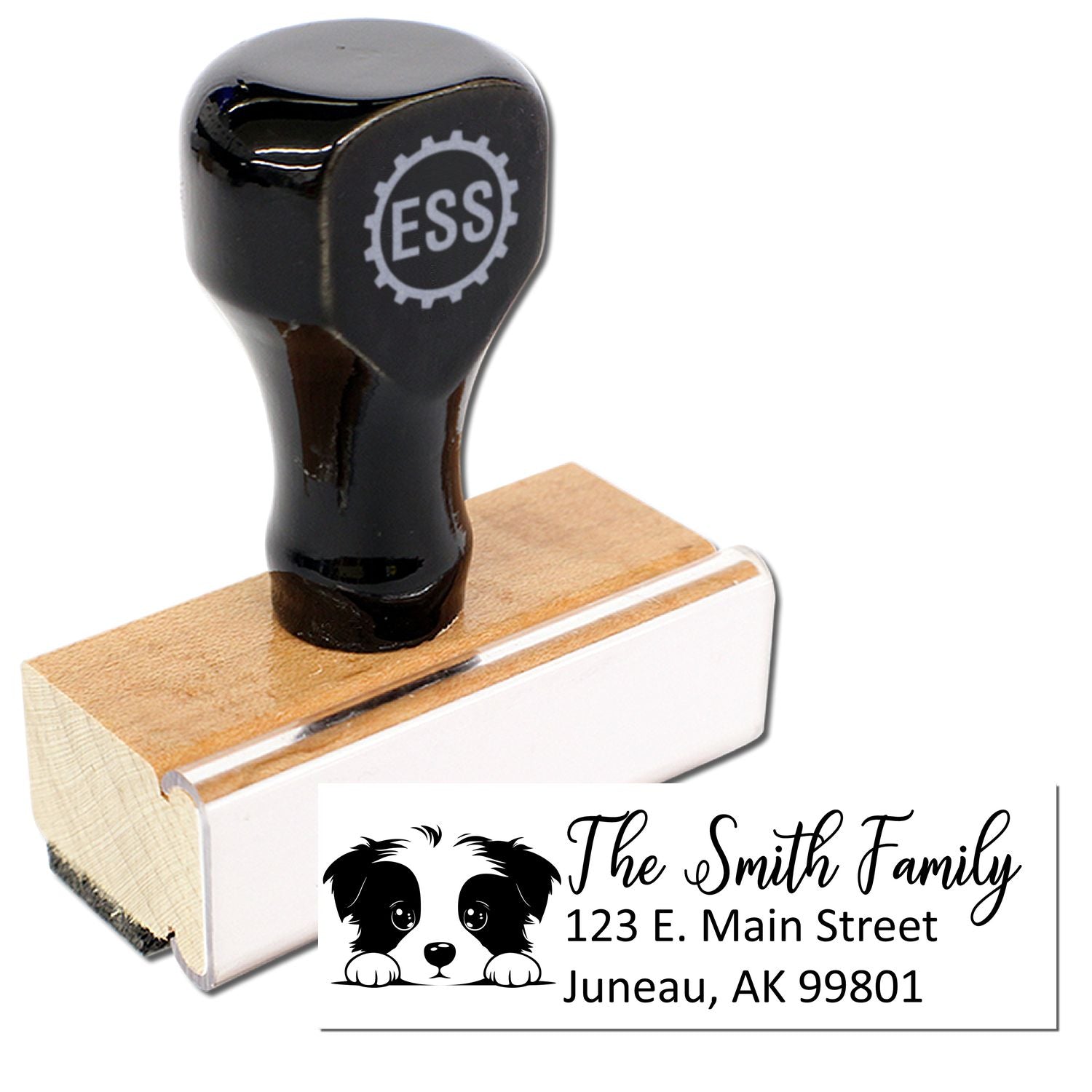 Border Terrier Customized Address Stamp - Engineer Seal Stamps