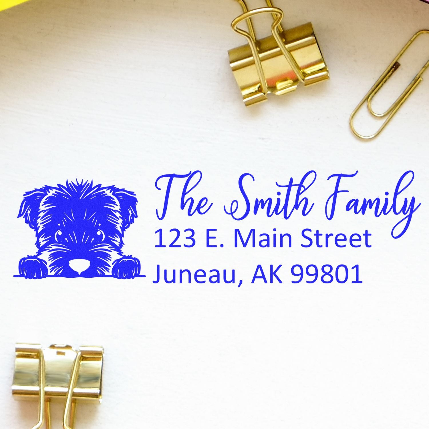 Bouvier Des Flandres Customized Address Stamp - Engineer Seal Stamps