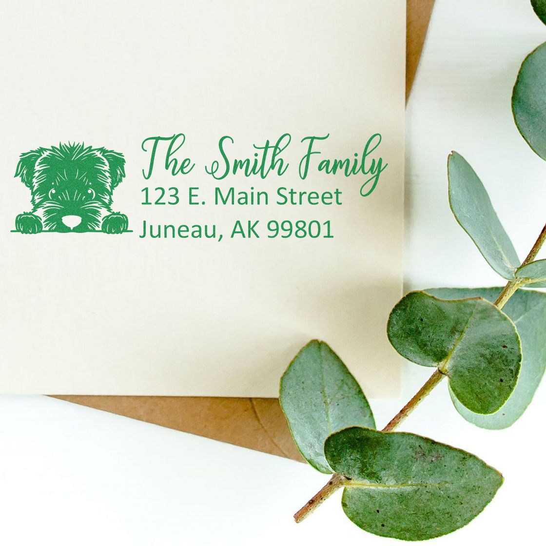 Customized Bouvier Des Flandres Self-Inking Home Address Stamp - Engineer Seal Stamps