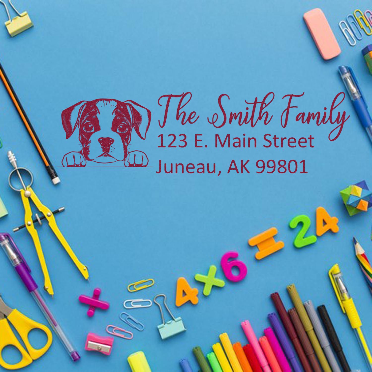 Boxer Customized Address Stamp - Engineer Seal Stamps