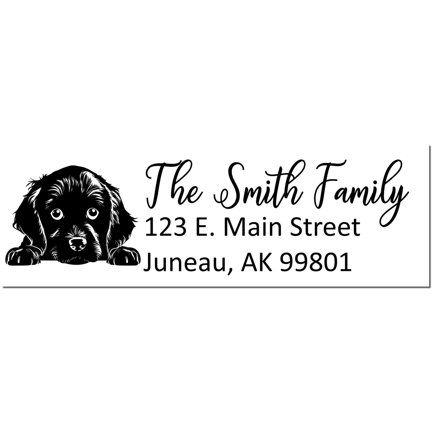 Boykin Spaniel Customized Address Stamp - Engineer Seal Stamps