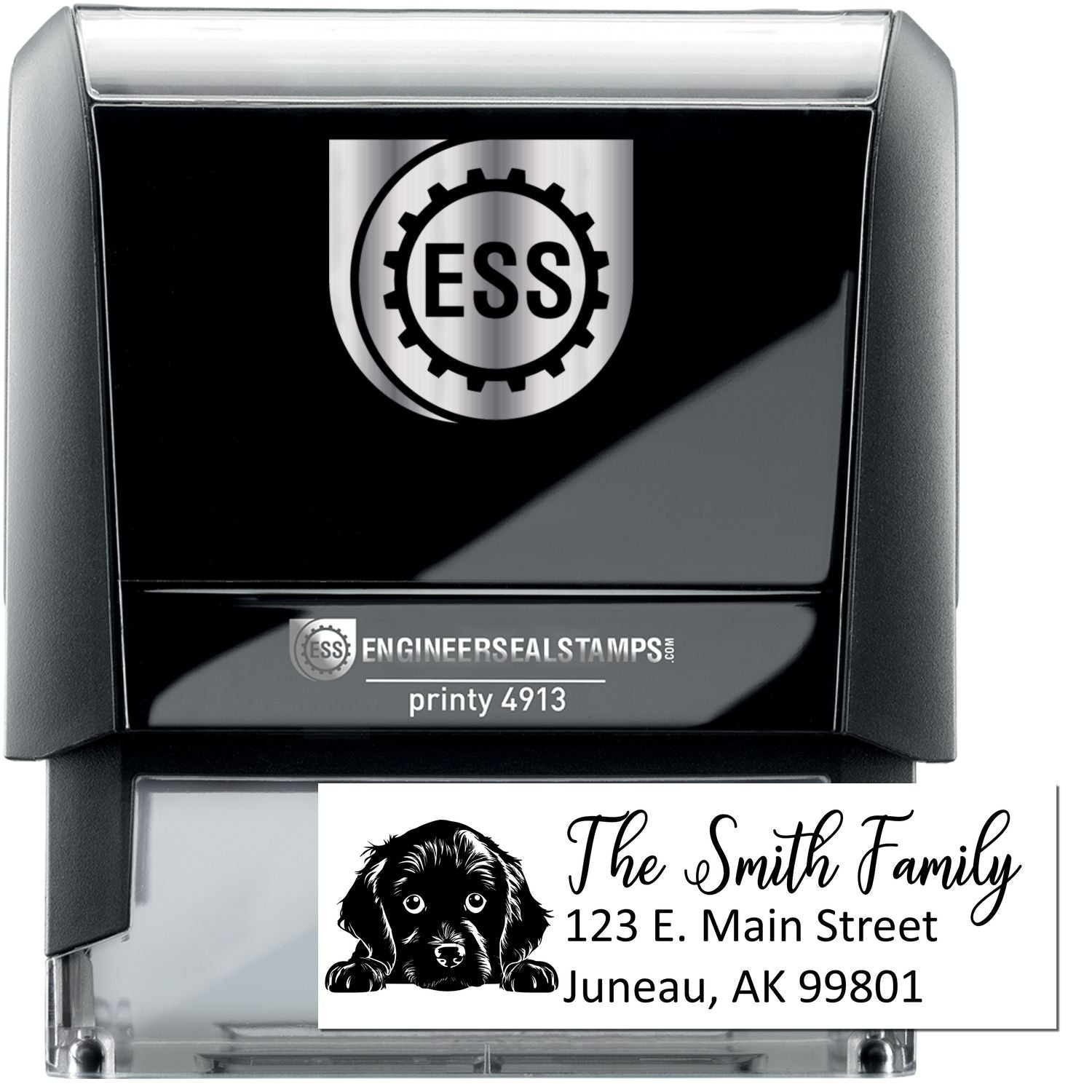 Customized Boykin Spaniel Self-Inking Home Address Stamp - Engineer Seal Stamps