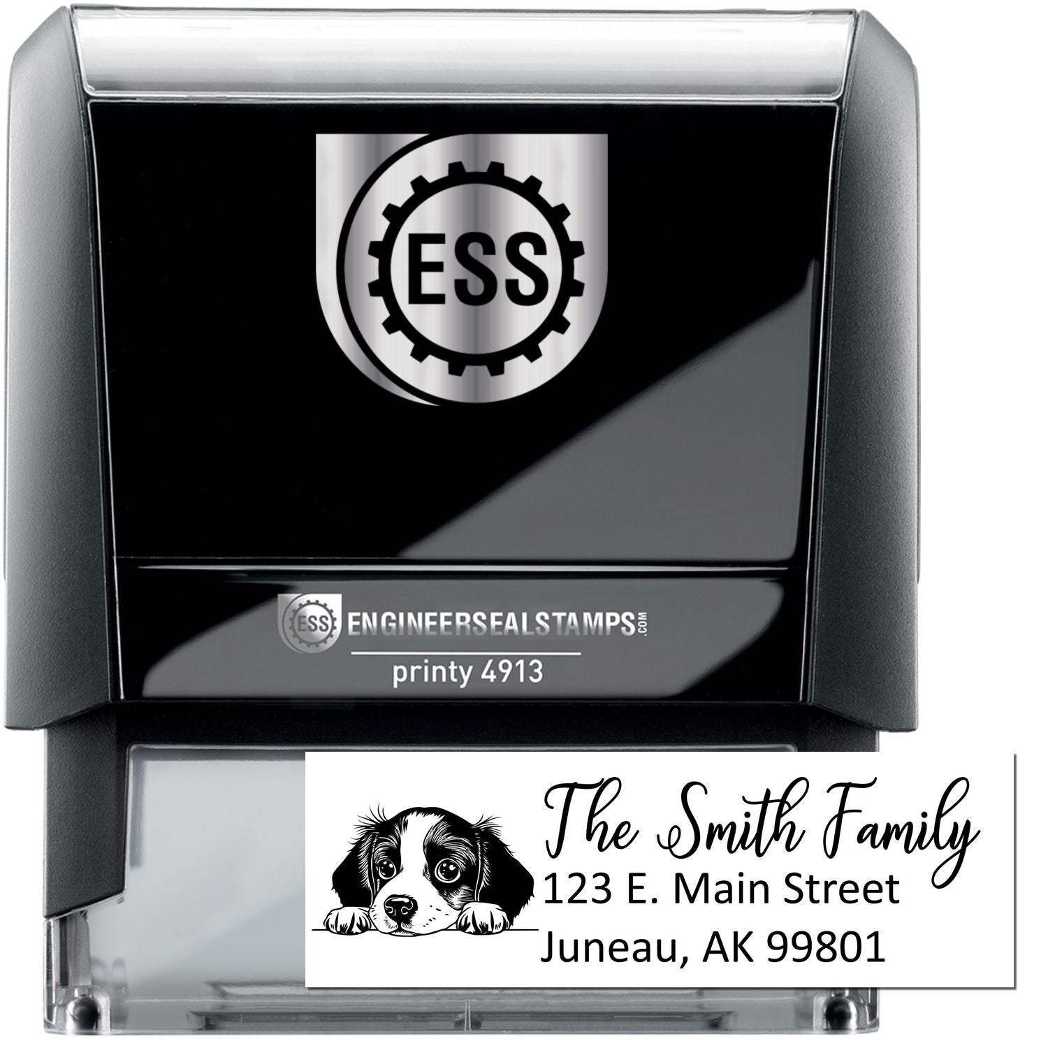 Customized Brittany Self-Inking Home Address Stamp - Engineer Seal Stamps