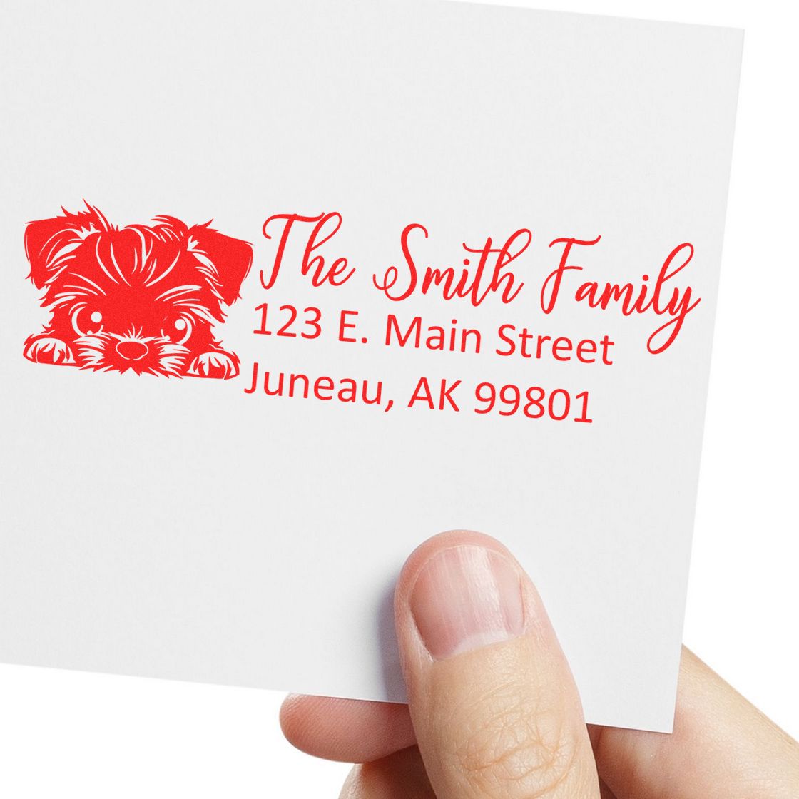 Brussels Griffon Customized Address Stamp - Engineer Seal Stamps