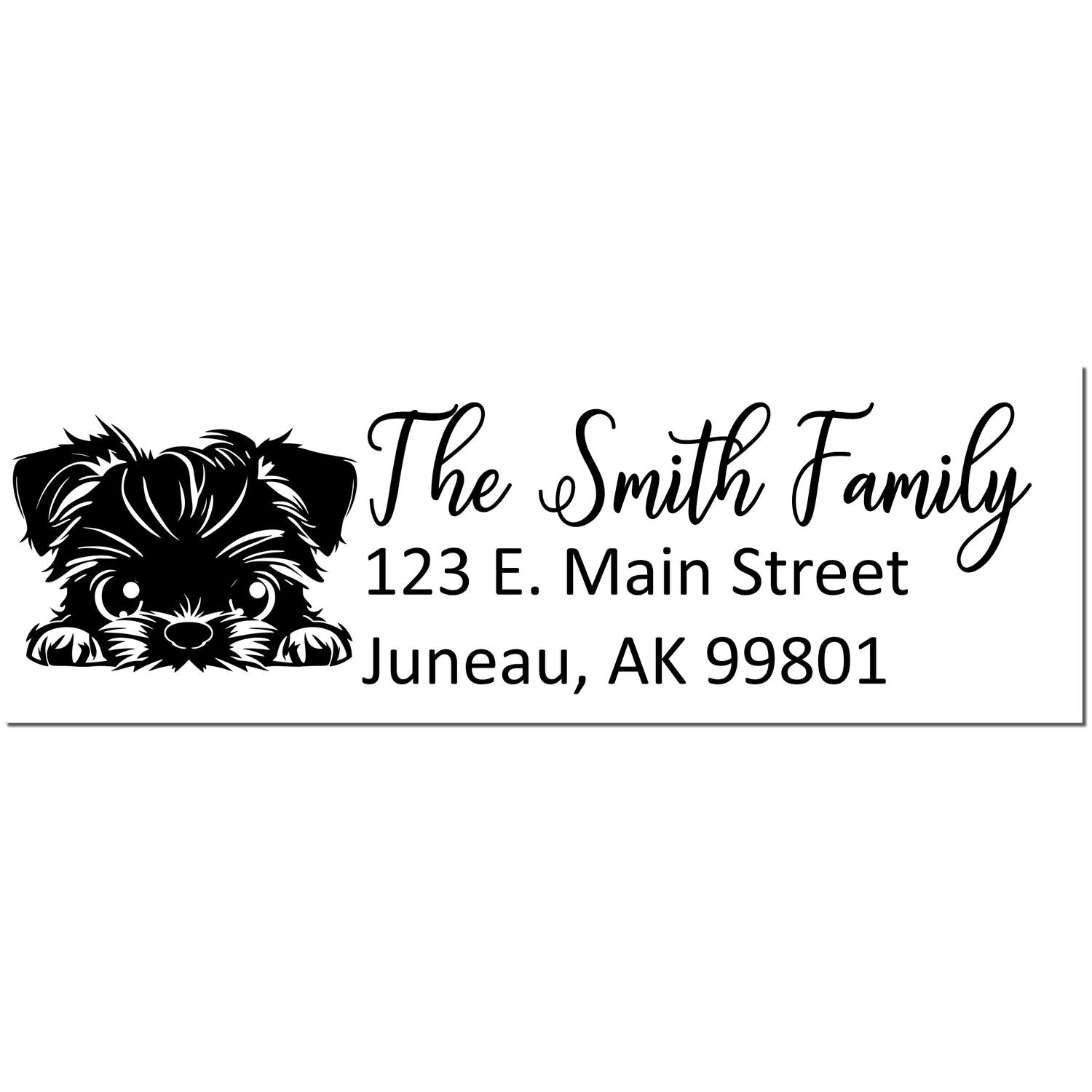 Customized Brussels Griffon Self-Inking Home Address Stamp - Engineer Seal Stamps