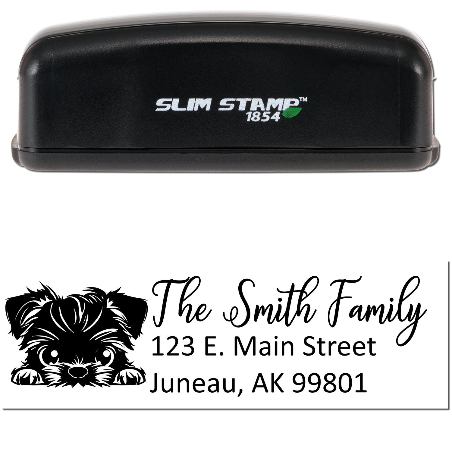 Slim Brussels Griffon Dog Mail Address Stamp - Engineer Seal Stamps