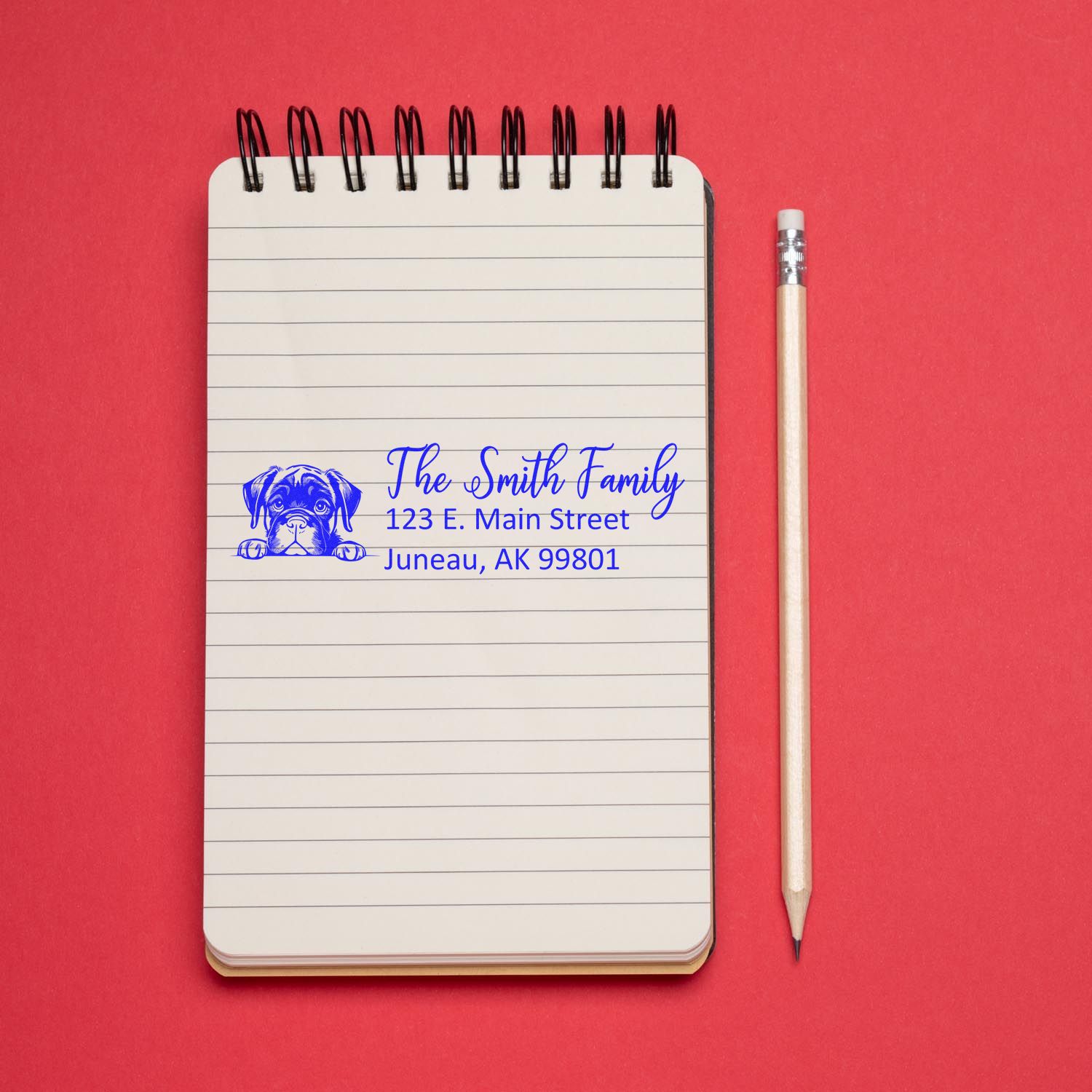 Cane Corso Pre-Inked Home Address Stamp - Engineer Seal Stamps