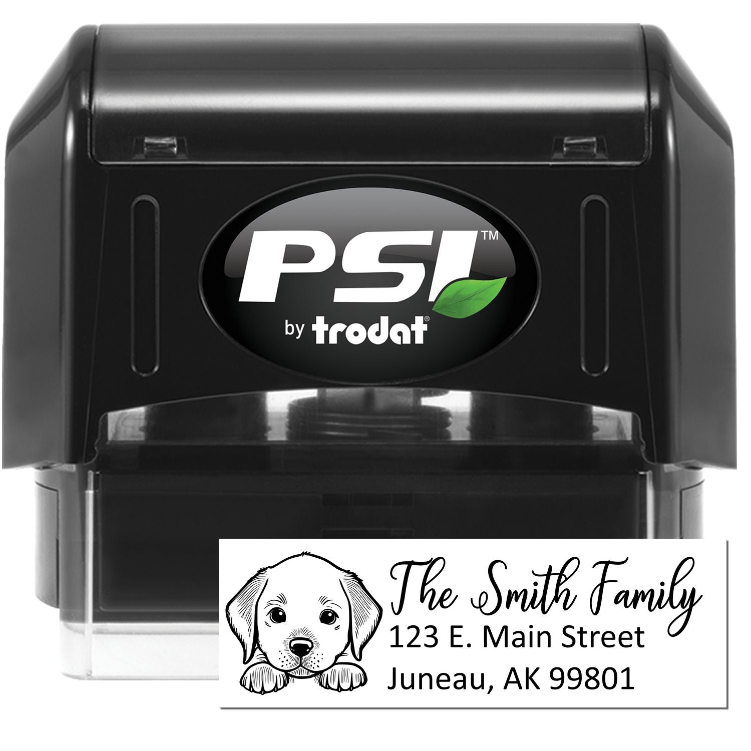 Chesapeake Bay Retriever Pre-Inked Home Address Stamp - Engineer Seal Stamps
