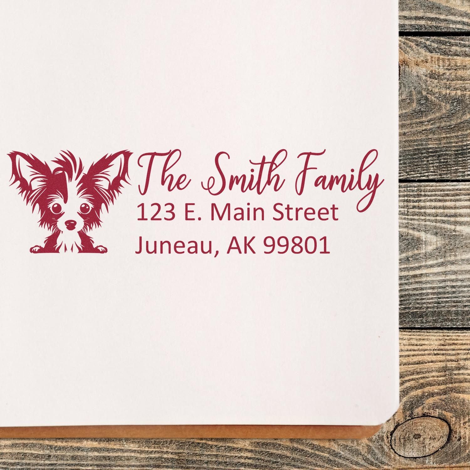 Chinese Crested Customized Address Stamp - Engineer Seal Stamps