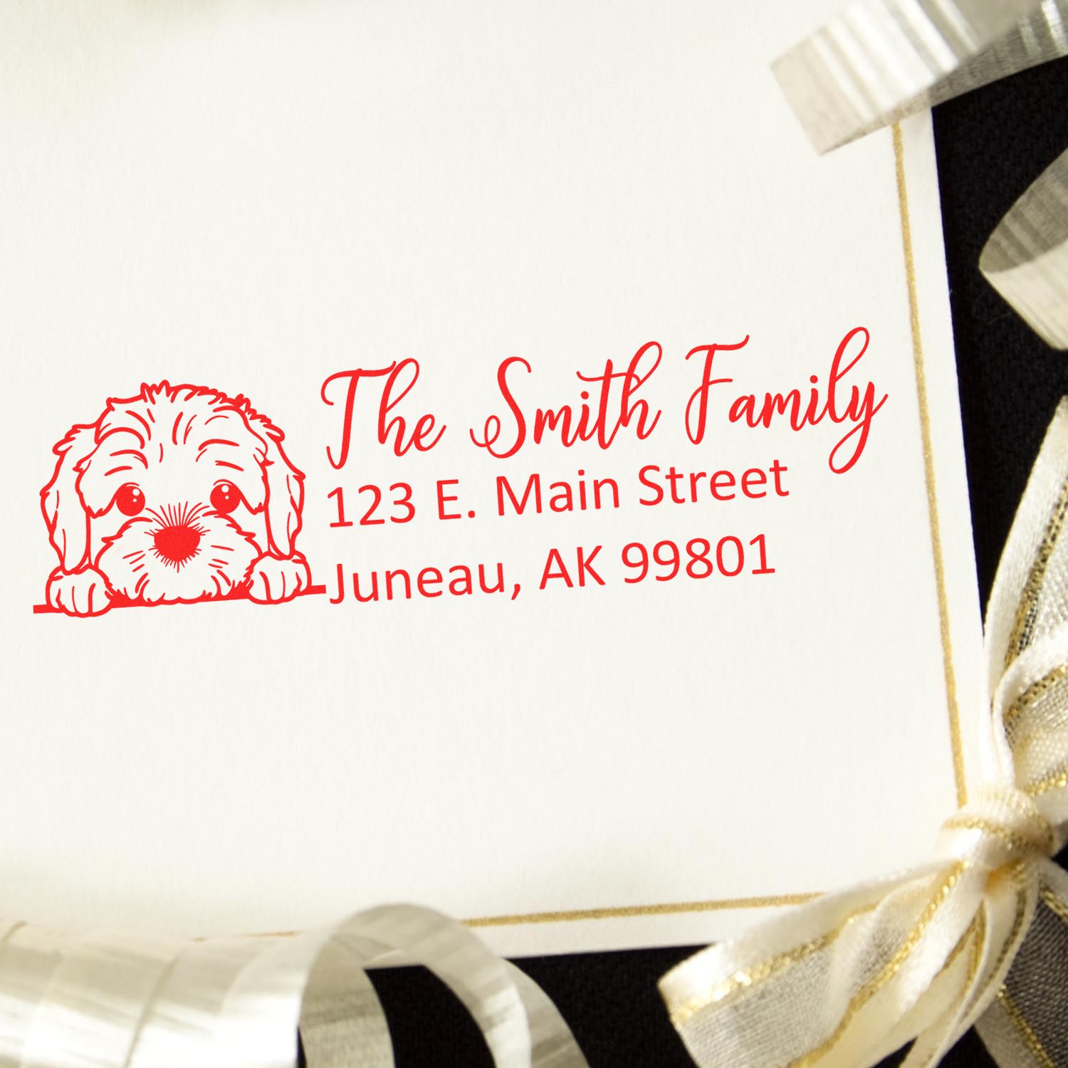 Cockapoo Customized Address Stamp - Engineer Seal Stamps