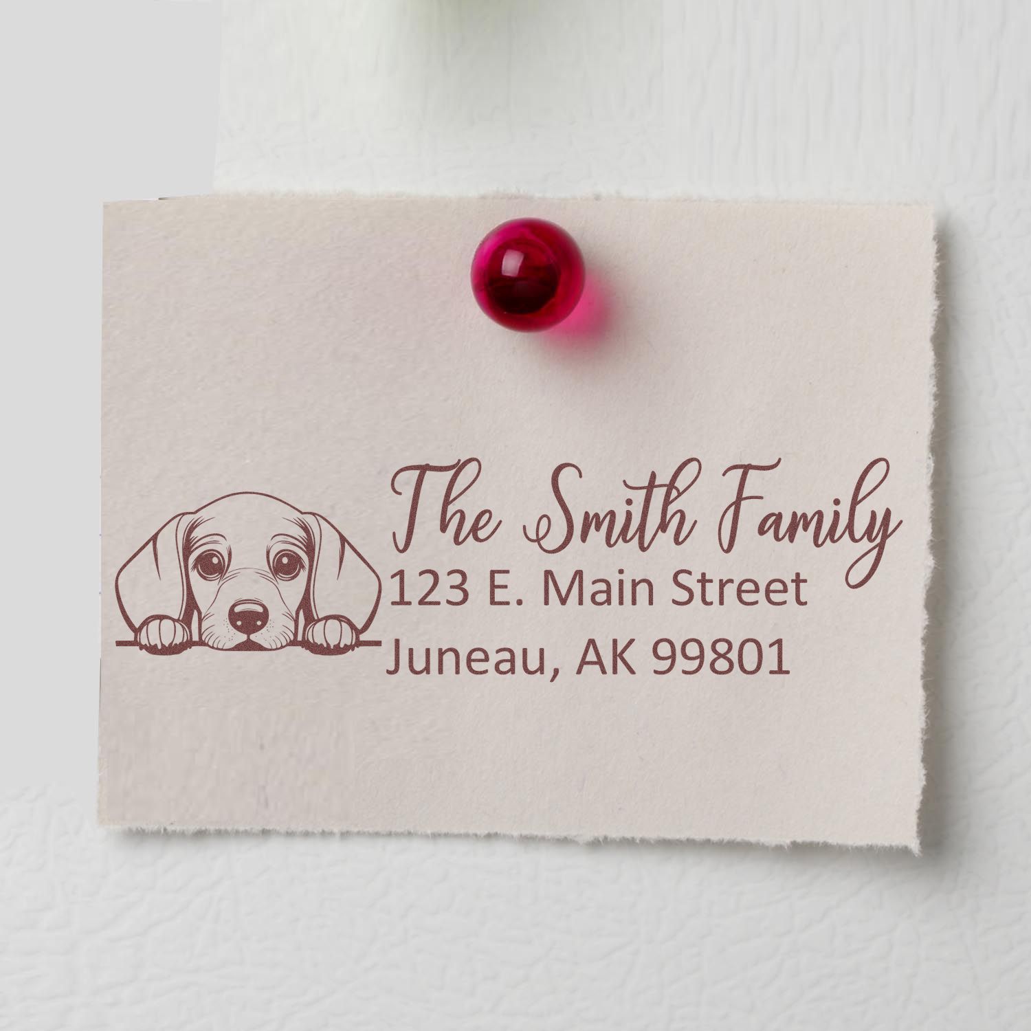 Customized Dachshund Self-Inking Home Address Stamp - Engineer Seal Stamps