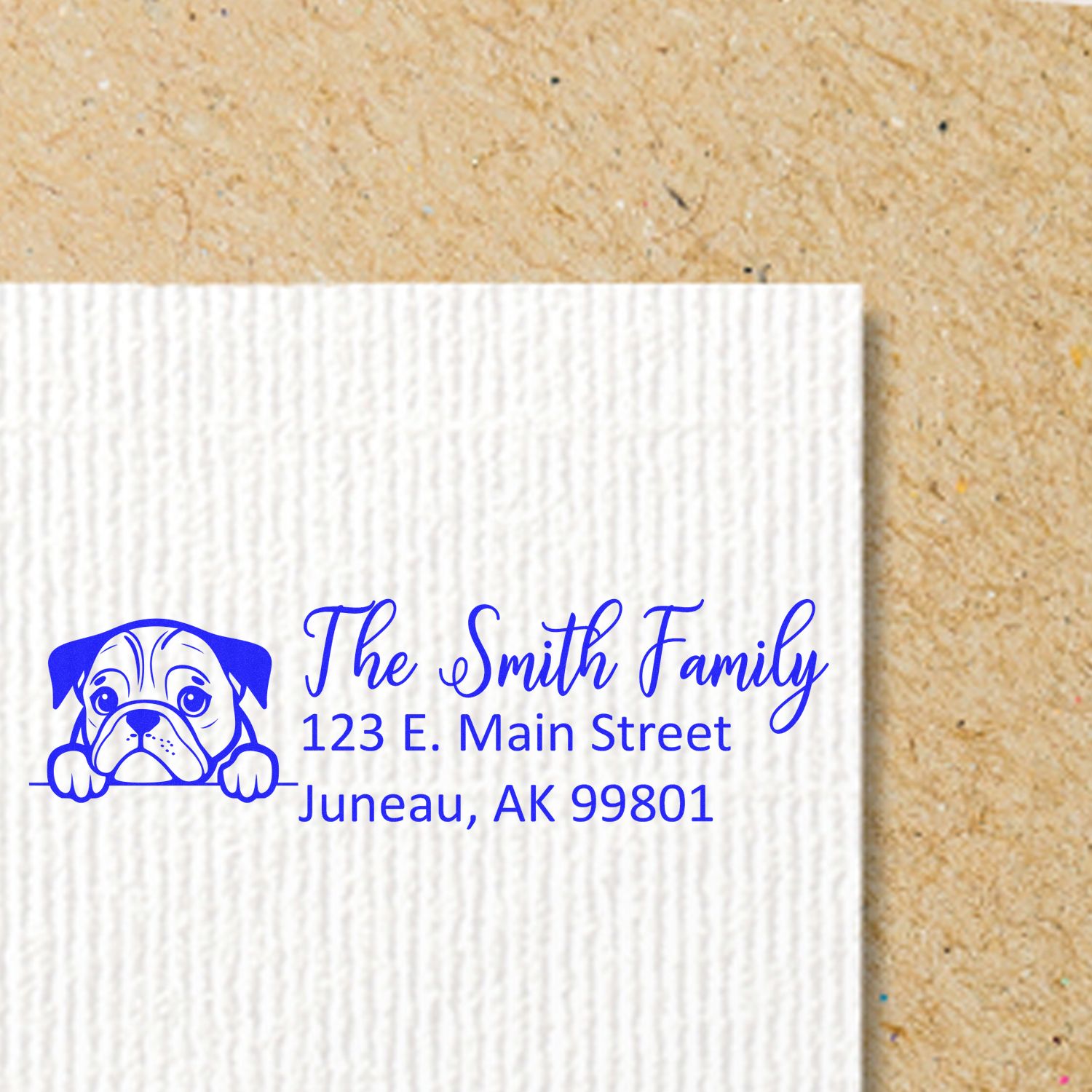 Customized English Setter Self-Inking Home Address Stamp - Engineer Seal Stamps