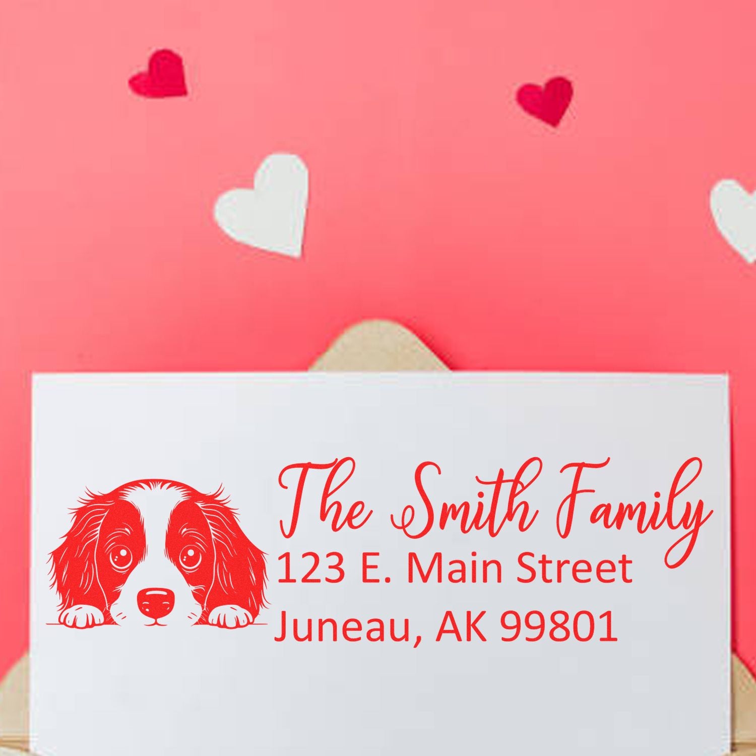 English Springer Spaniel Customized Address Stamp - Engineer Seal Stamps