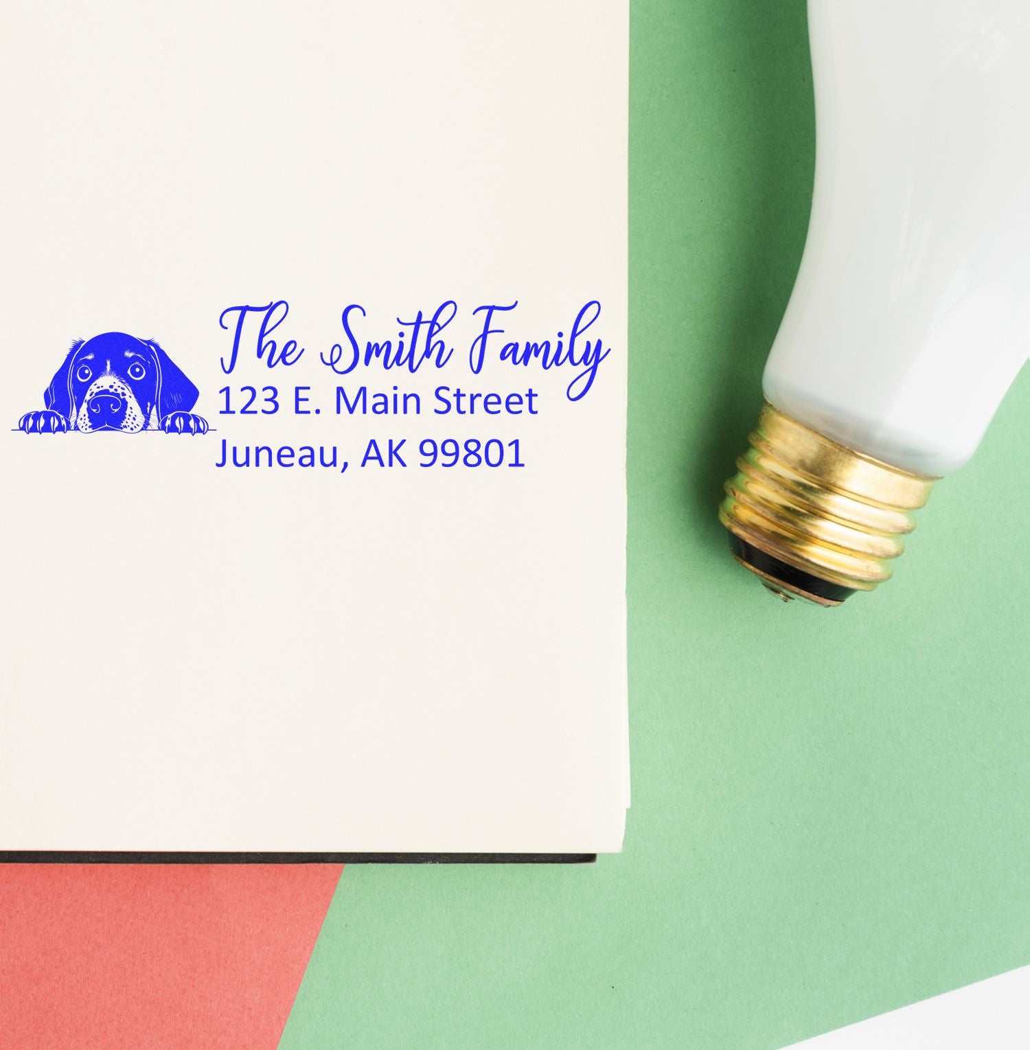 German Shorthaired Pointer Customized Address Stamp - Engineer Seal Stamps