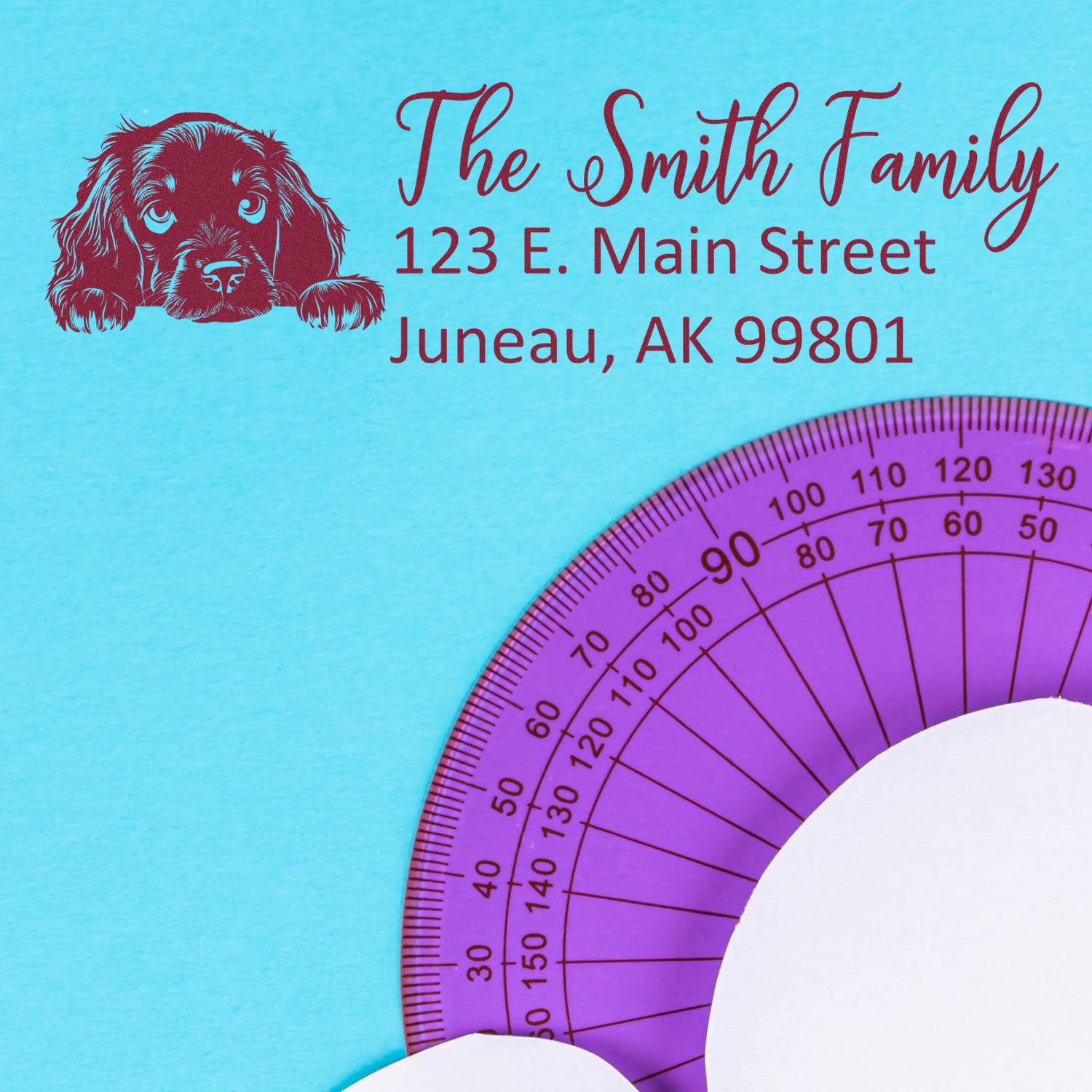 Customized Gordon Setter Self-Inking Home Address Stamp - Engineer Seal Stamps