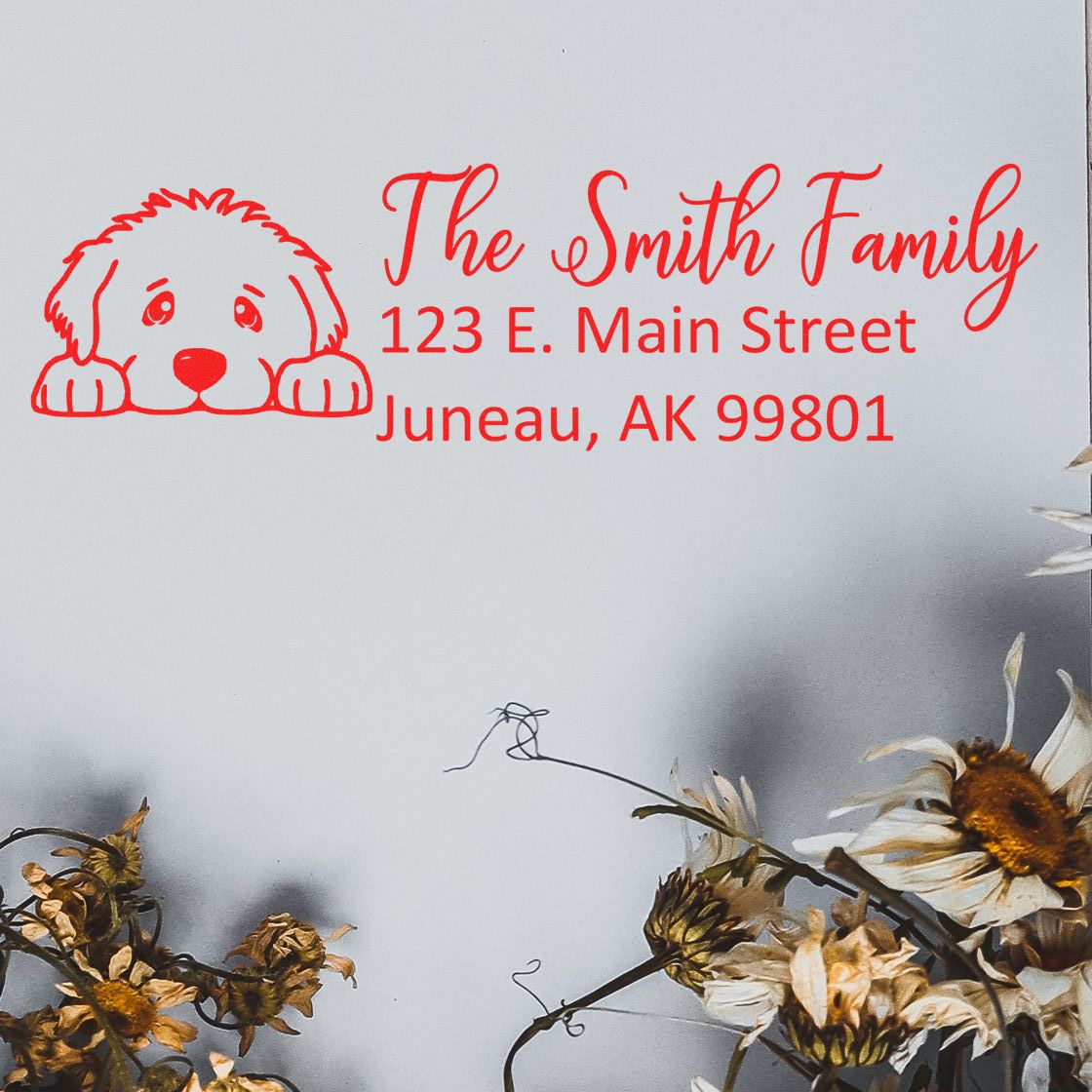 Customized Great Dane Self-Inking Home Address Stamp - Engineer Seal Stamps