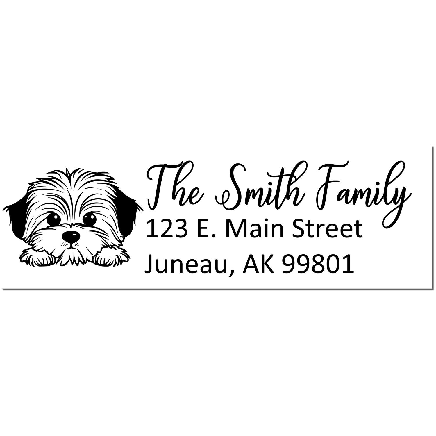 Customized Havanese Self-Inking Home Address Stamp - Engineer Seal Stamps