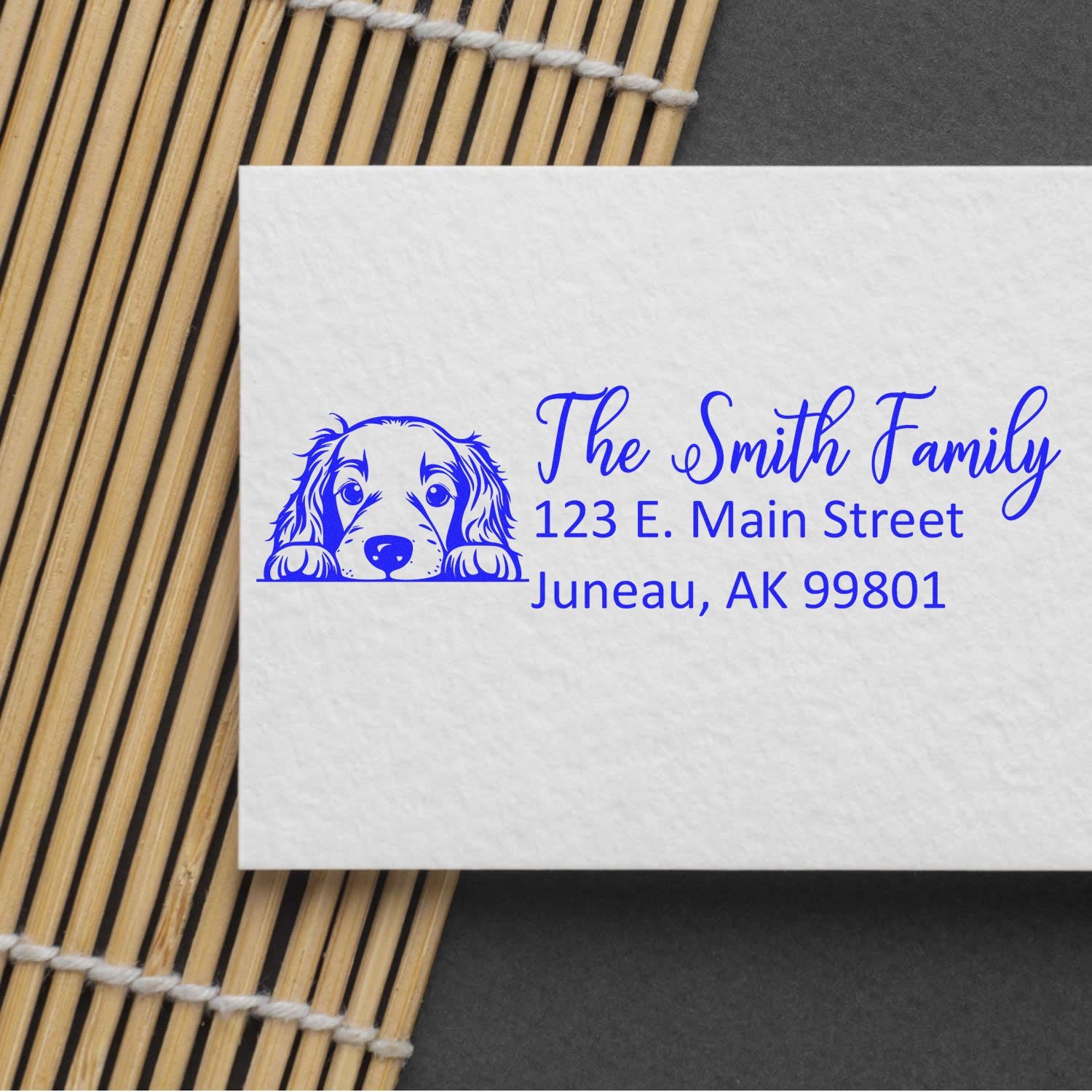 Irish Setter Pre-Inked Home Address Stamp - Engineer Seal Stamps