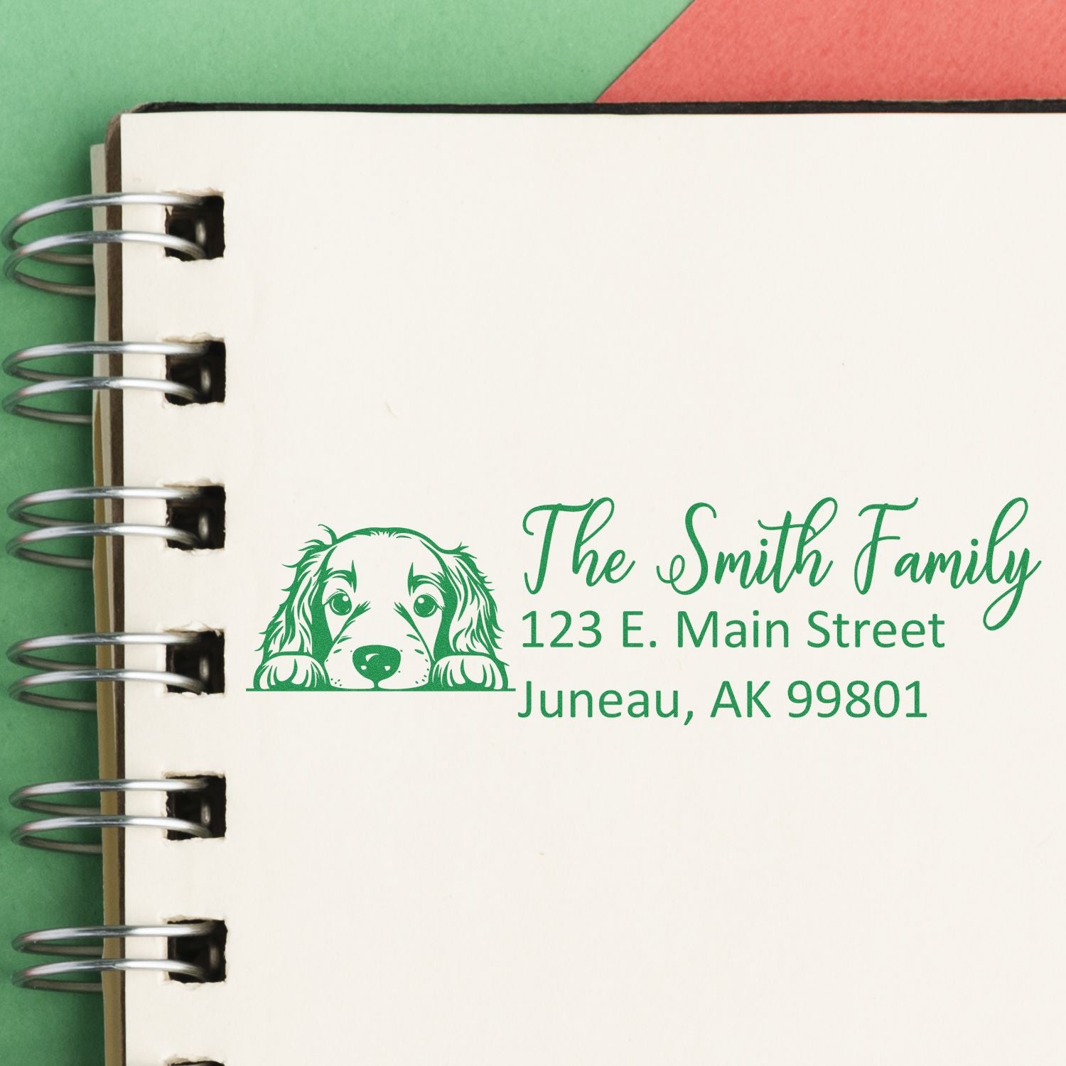 Irish Setter Pre-Inked Home Address Stamp - Engineer Seal Stamps